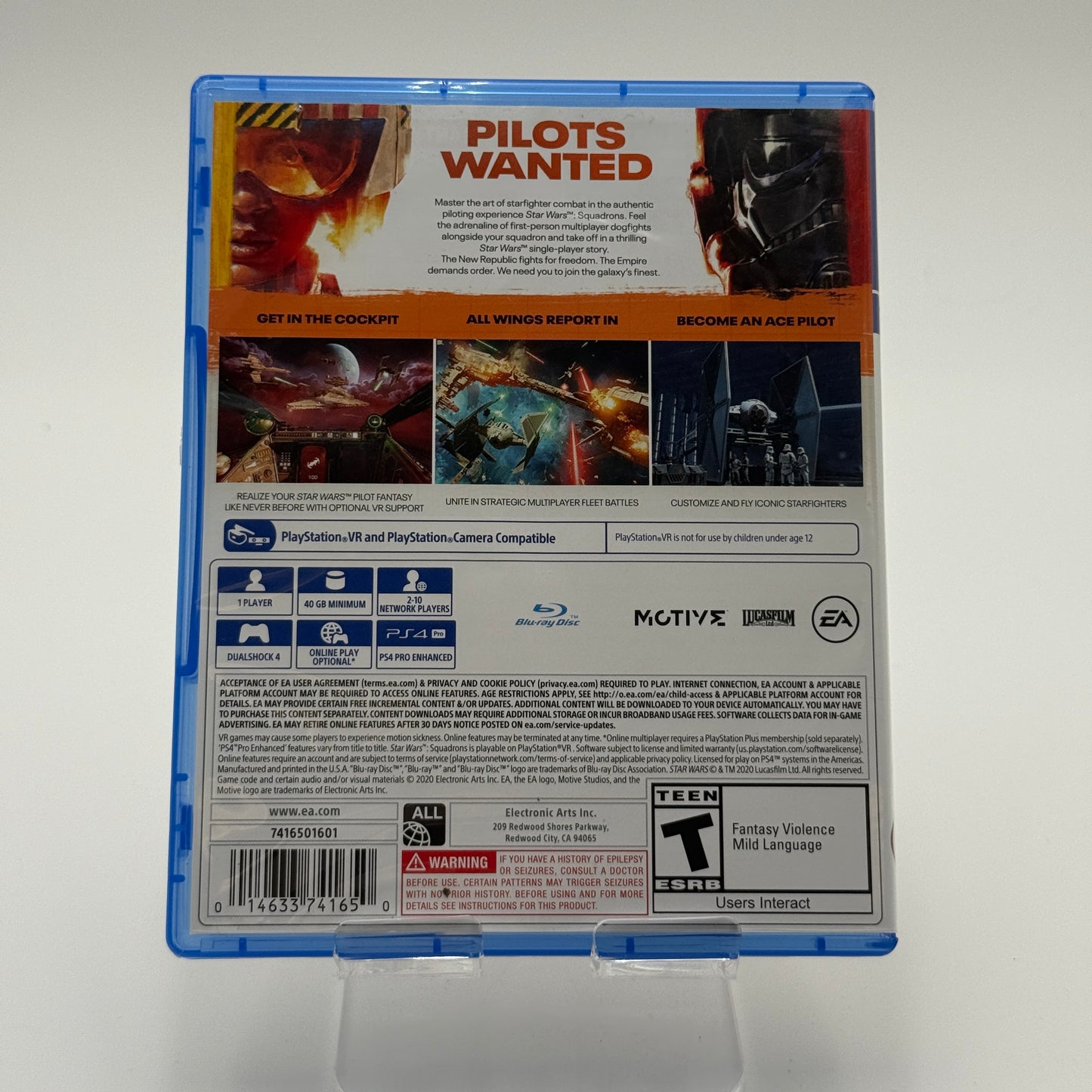 PlayStation 4 Star Wars Squadron VR Video Game - Used with Box