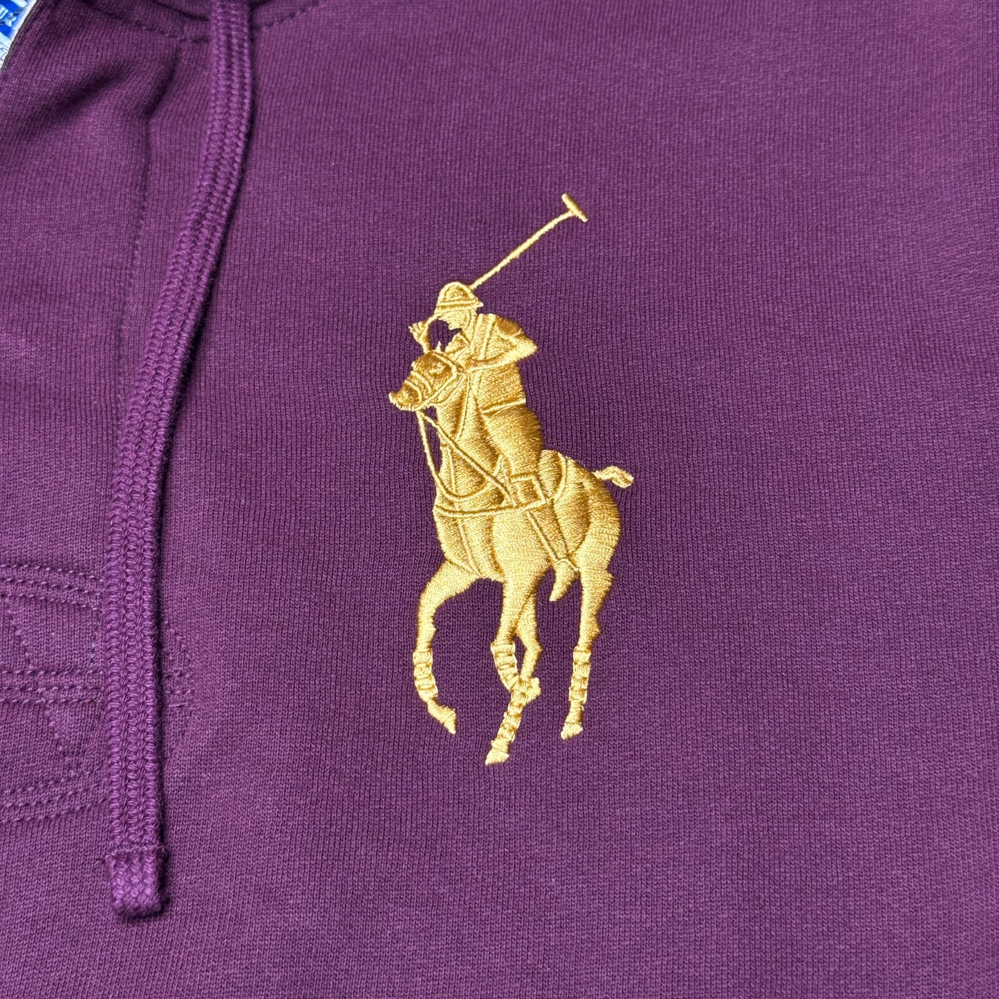 NWT Polo Ralph Lauren Big Pony Fleece Rugby Hoodie Small