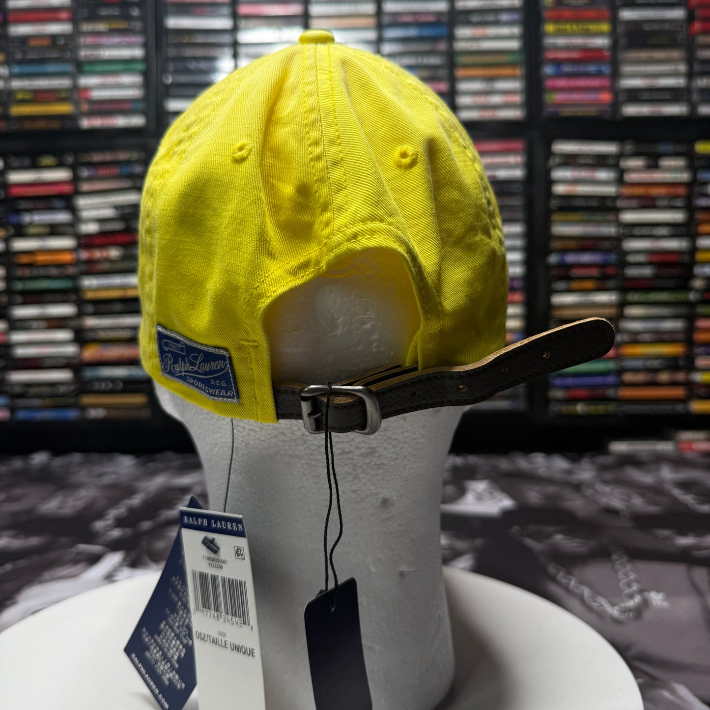 NWT Polo Ralph Lauren Classic Sport Long Bill RL-67 Sportswear Cap Yellow