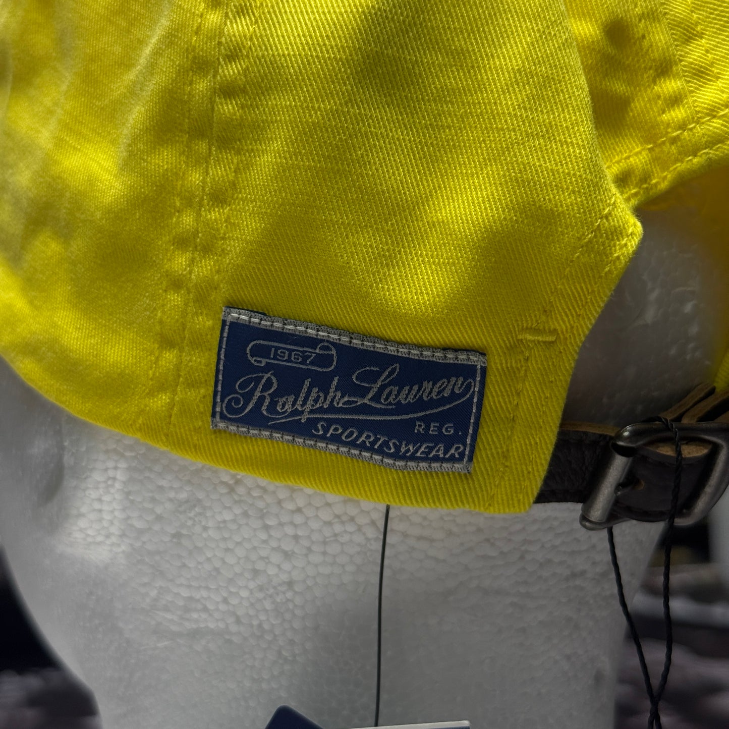 NWT Polo Ralph Lauren Classic Sport Long Bill RL-67 Sportswear Cap Yellow