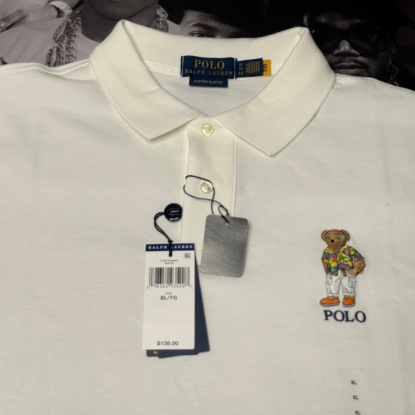 Polo Ralph Lauren Custom Slim Fit Polo Bear Polo Shirt