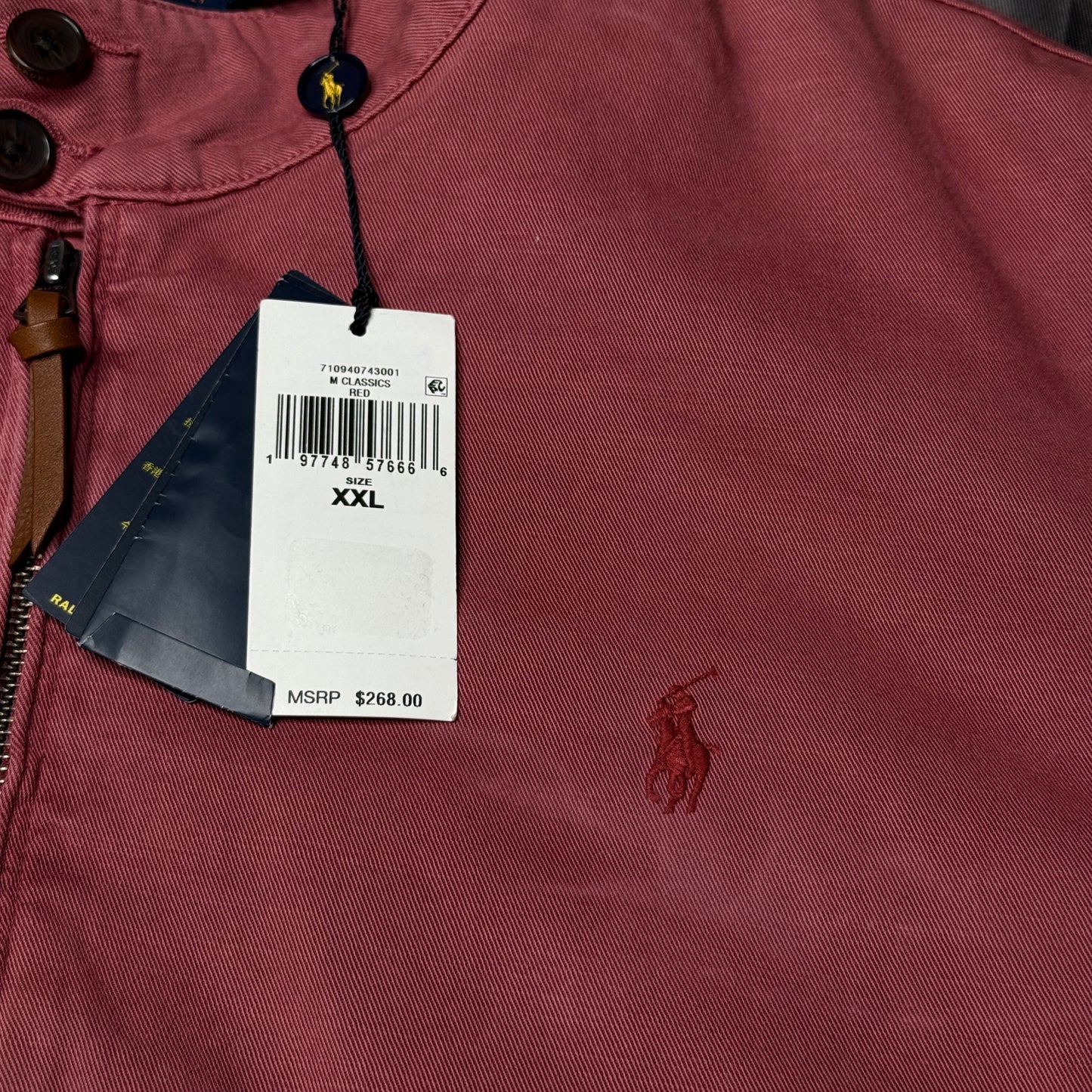 NWT Polo Ralph Lauren Garment-Dyed Chino Jacket XXL