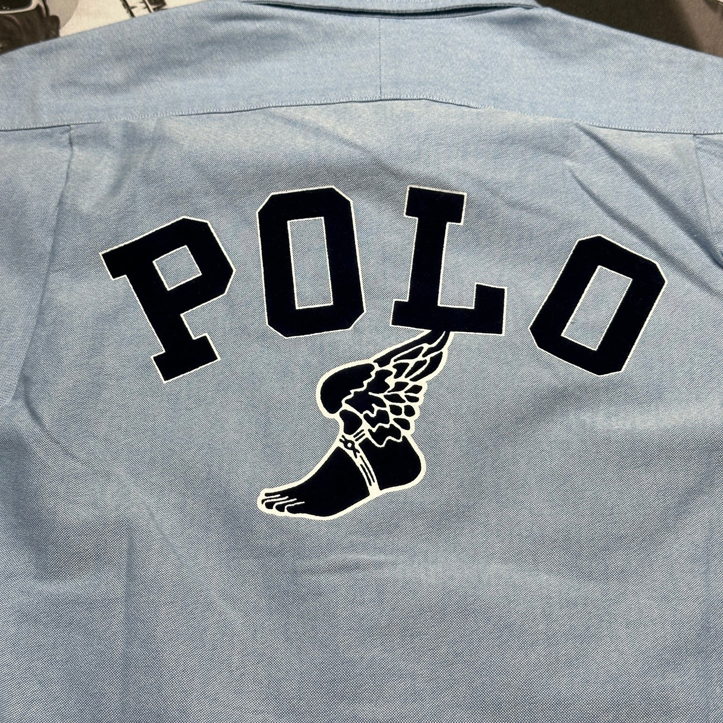 Polo Ralph Lauren Men's Classic-Fit Embroidered P-Wing Oxford Shirt Blue 710938421002