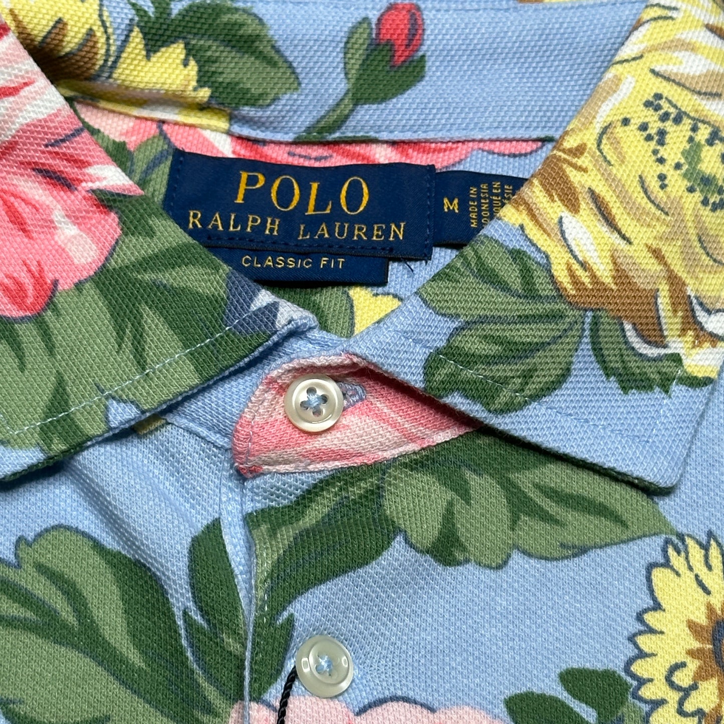 Polo Ralph Lauren Men's Classic-Fit Floral Cotton Camp Polo Shirt SZ M 710944064001