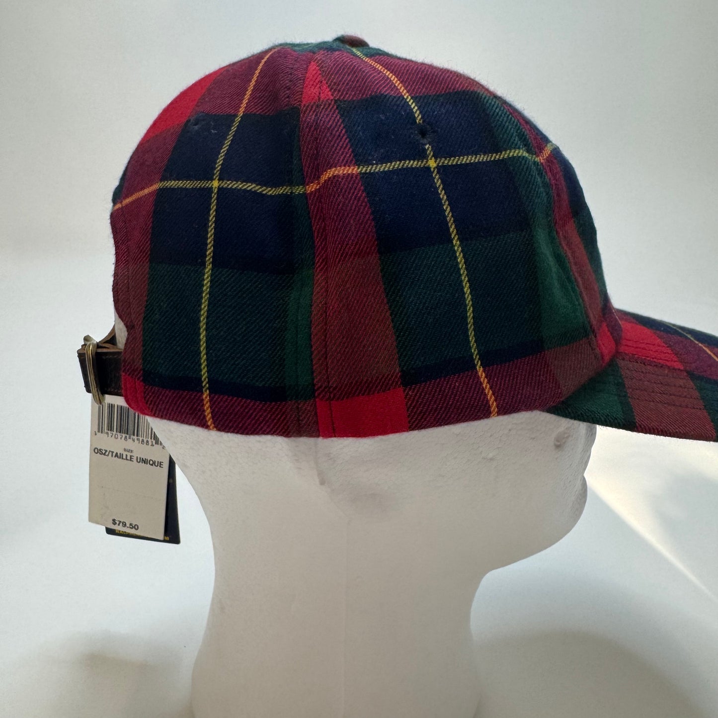 Polo Ralph Lauren Men's Triple-Pony Plaid Flannel Ball Cap Multi-Colored