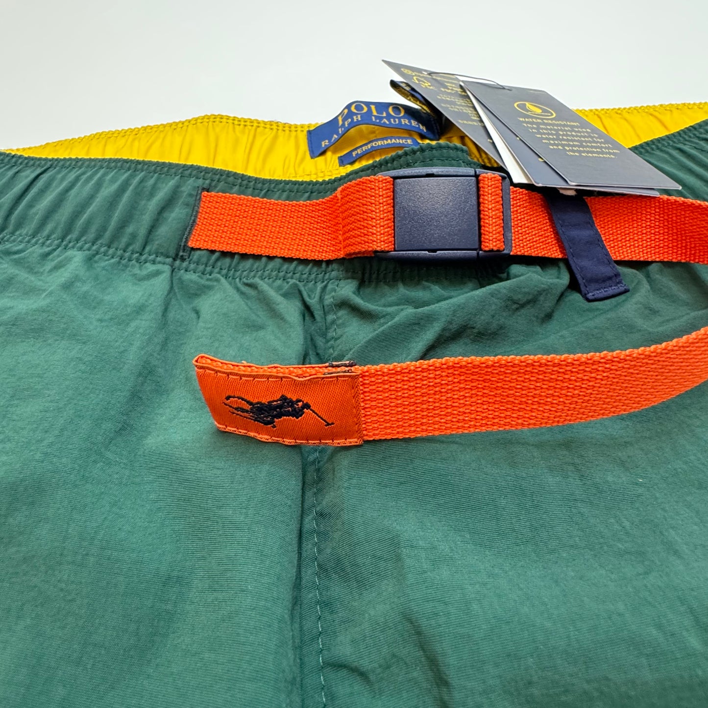 NWT Polo Ralph Lauren Water-Resistant Hiking Pant Green Size Large Style Number 649904
