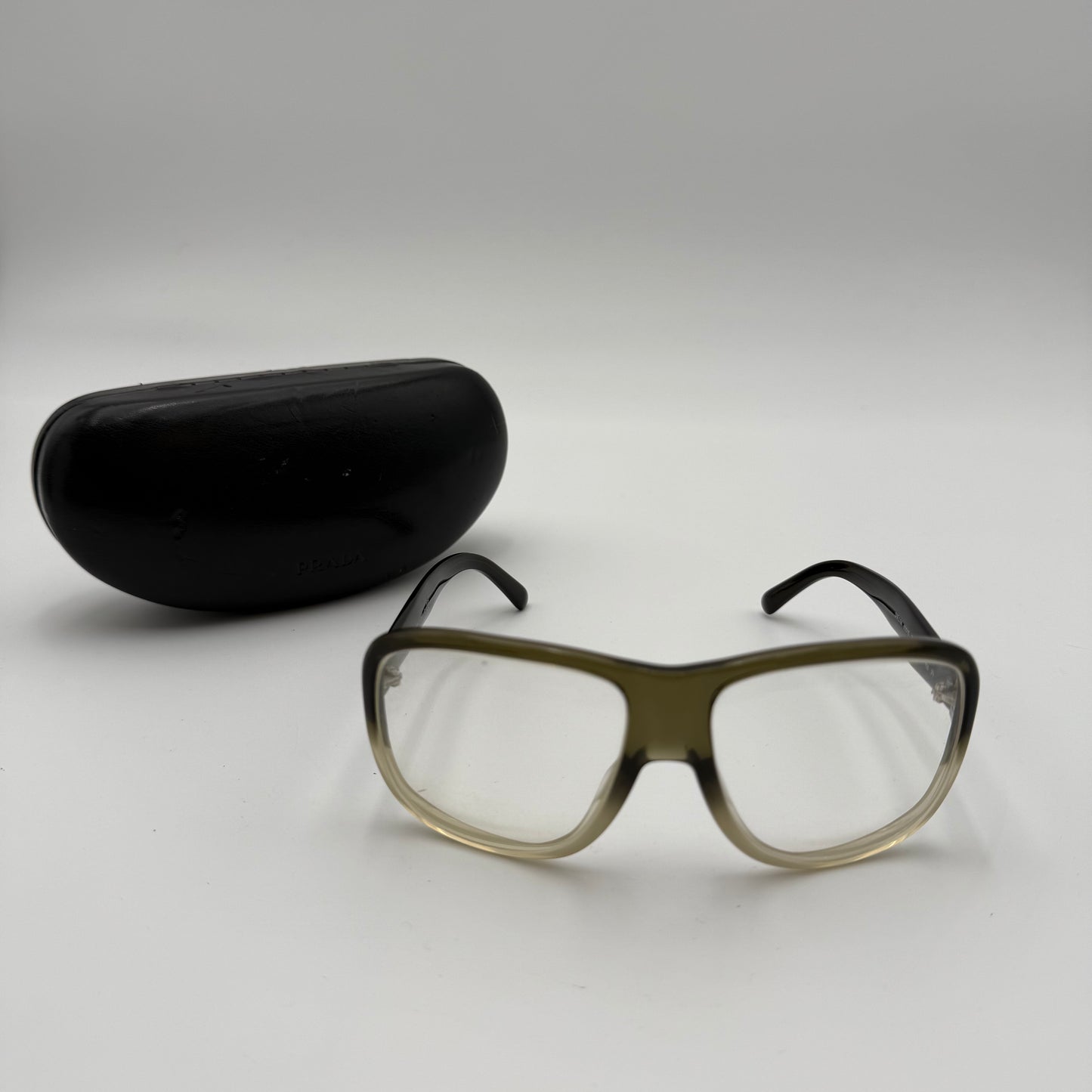 Prada Black Frames SPR 01M ZYX-4M1 Used sunglasses/eyeglasses