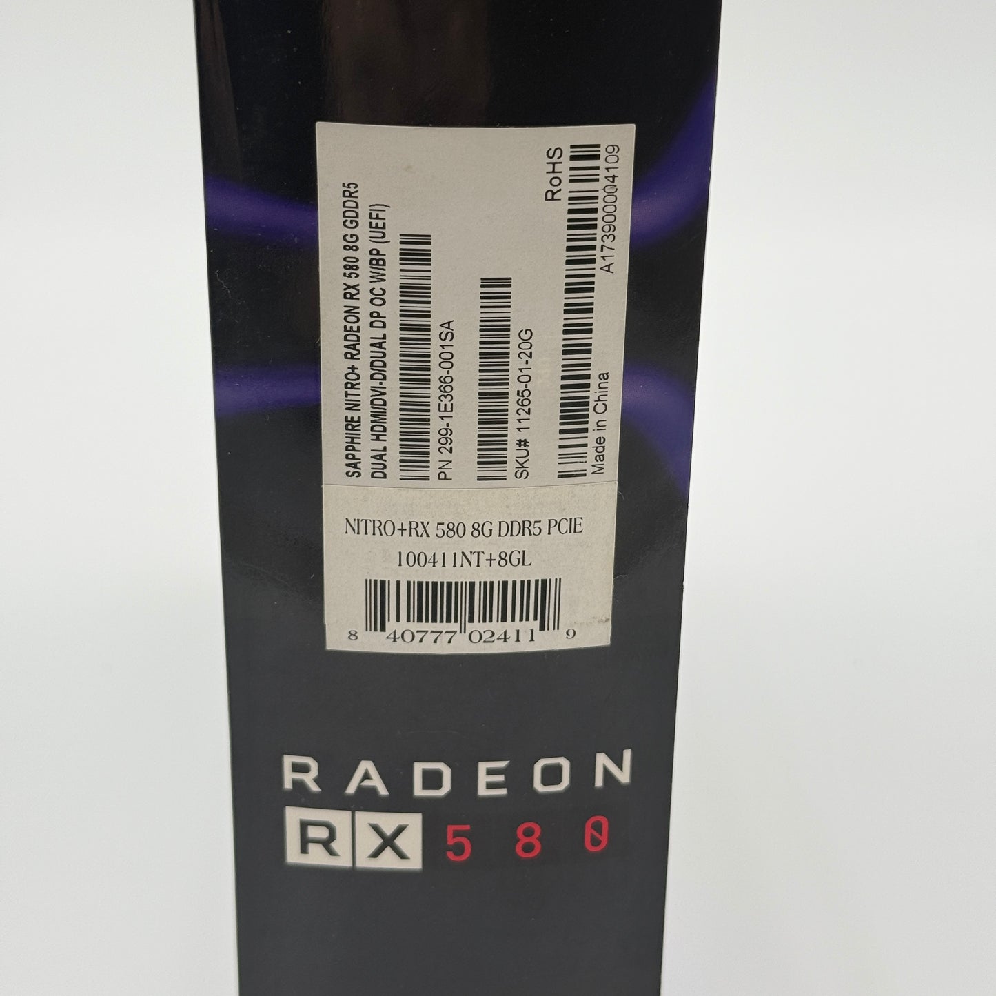 Radeon RX 580 Graphics Card -8GB- Used, Black - Free Shipping!