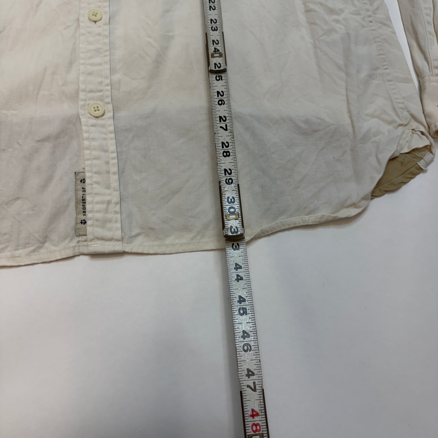 Polo Ralph Lauren Denim & Supply Long Sleeve Shirt White Size Large Used