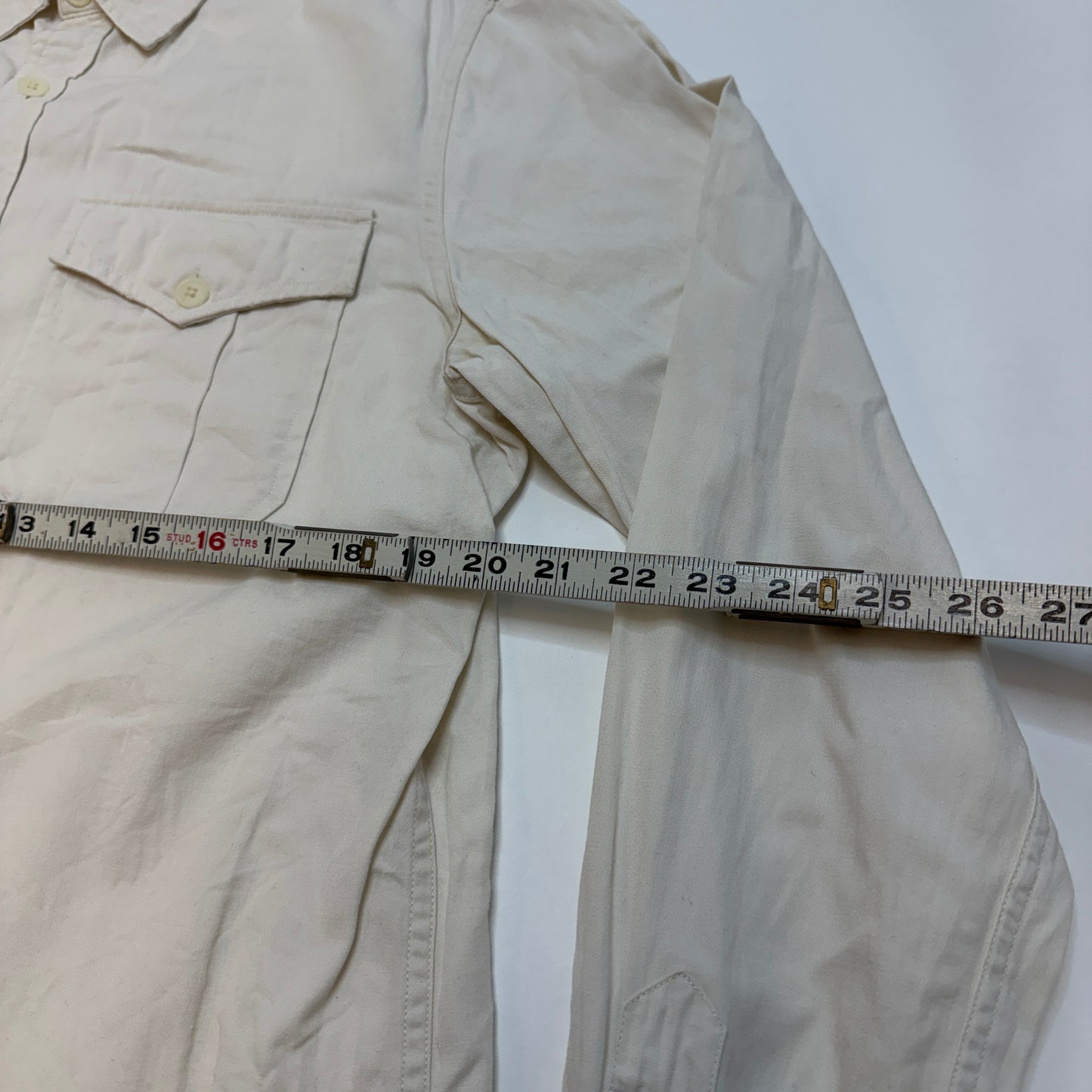 Polo Ralph Lauren Denim & Supply Long Sleeve Shirt White Size Large Used