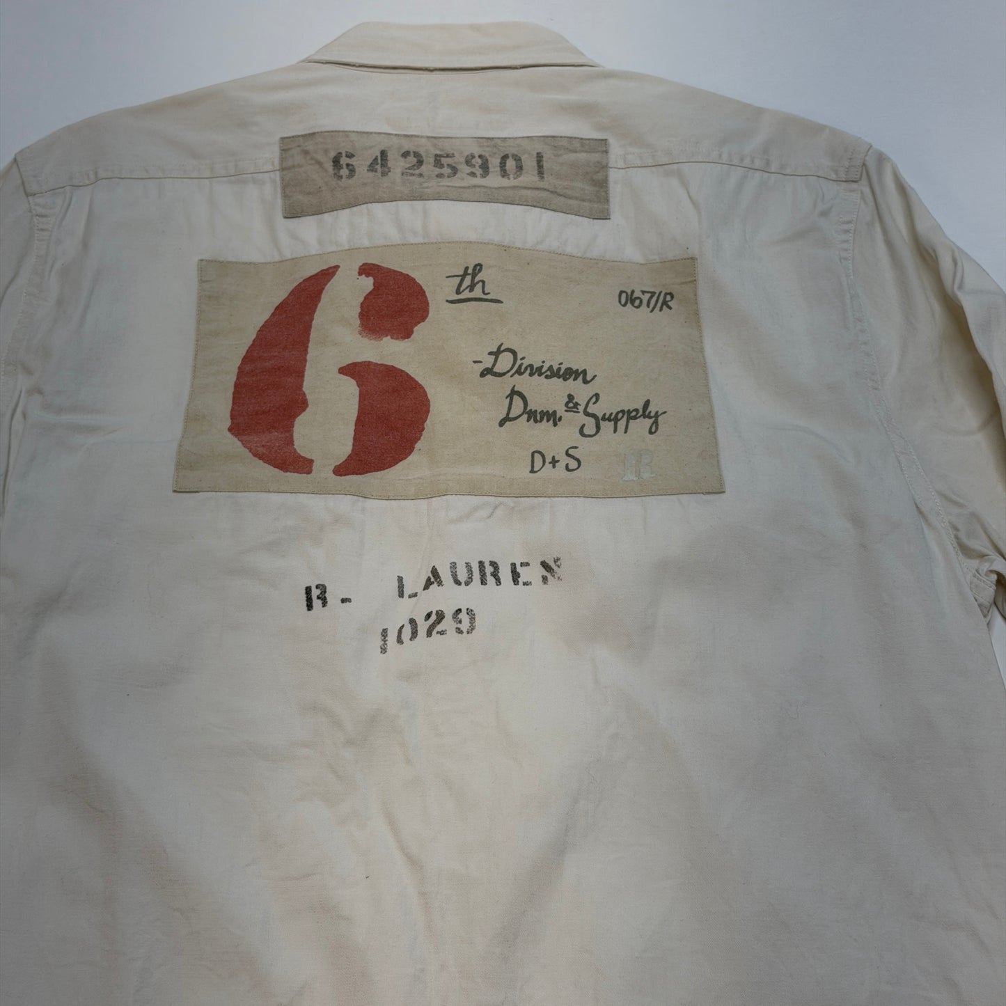 Polo Ralph Lauren Denim & Supply Long Sleeve Shirt White Size Large Used