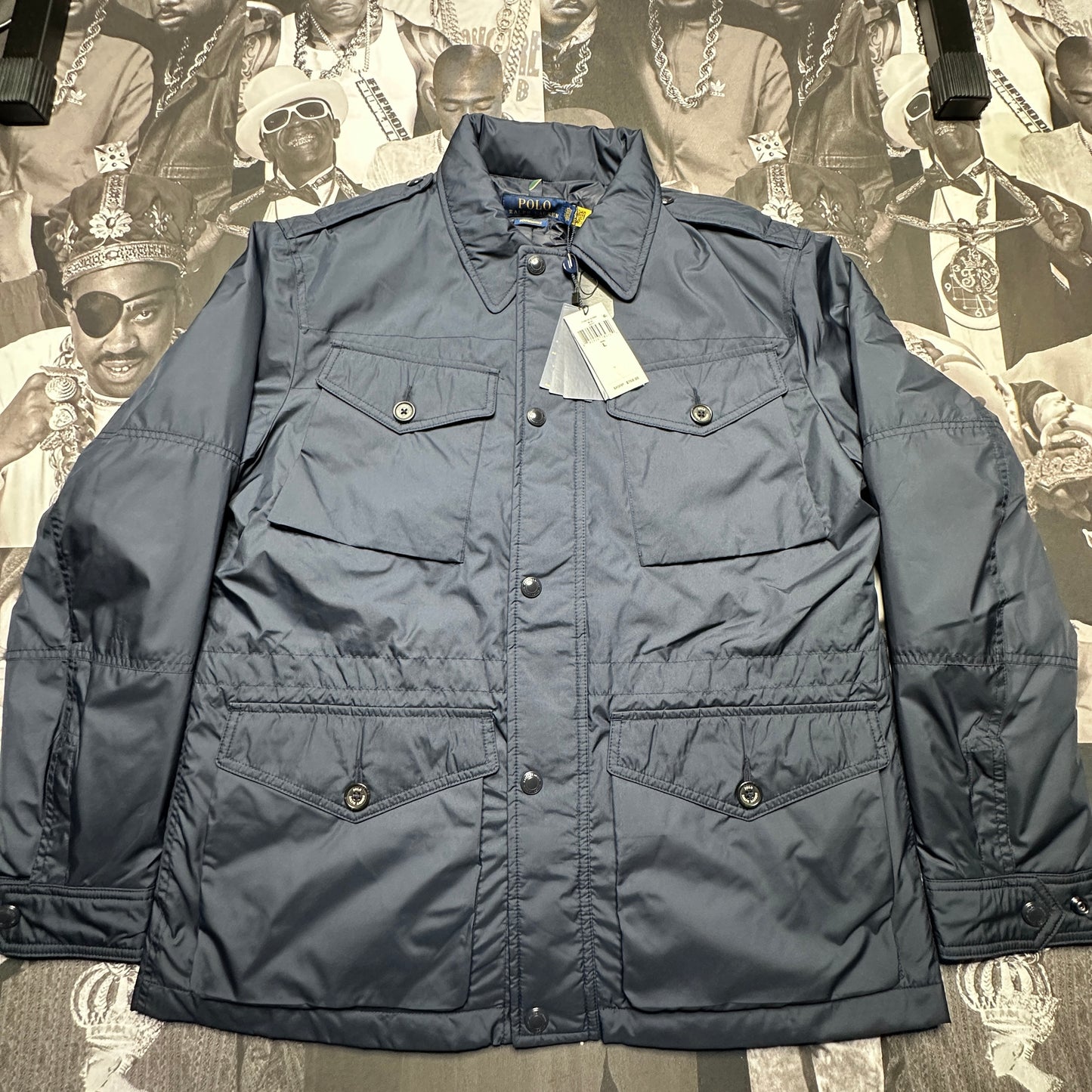 Ralph Lauren Oxford Troops Four-Pocket Jacket Navy Large 710818787002