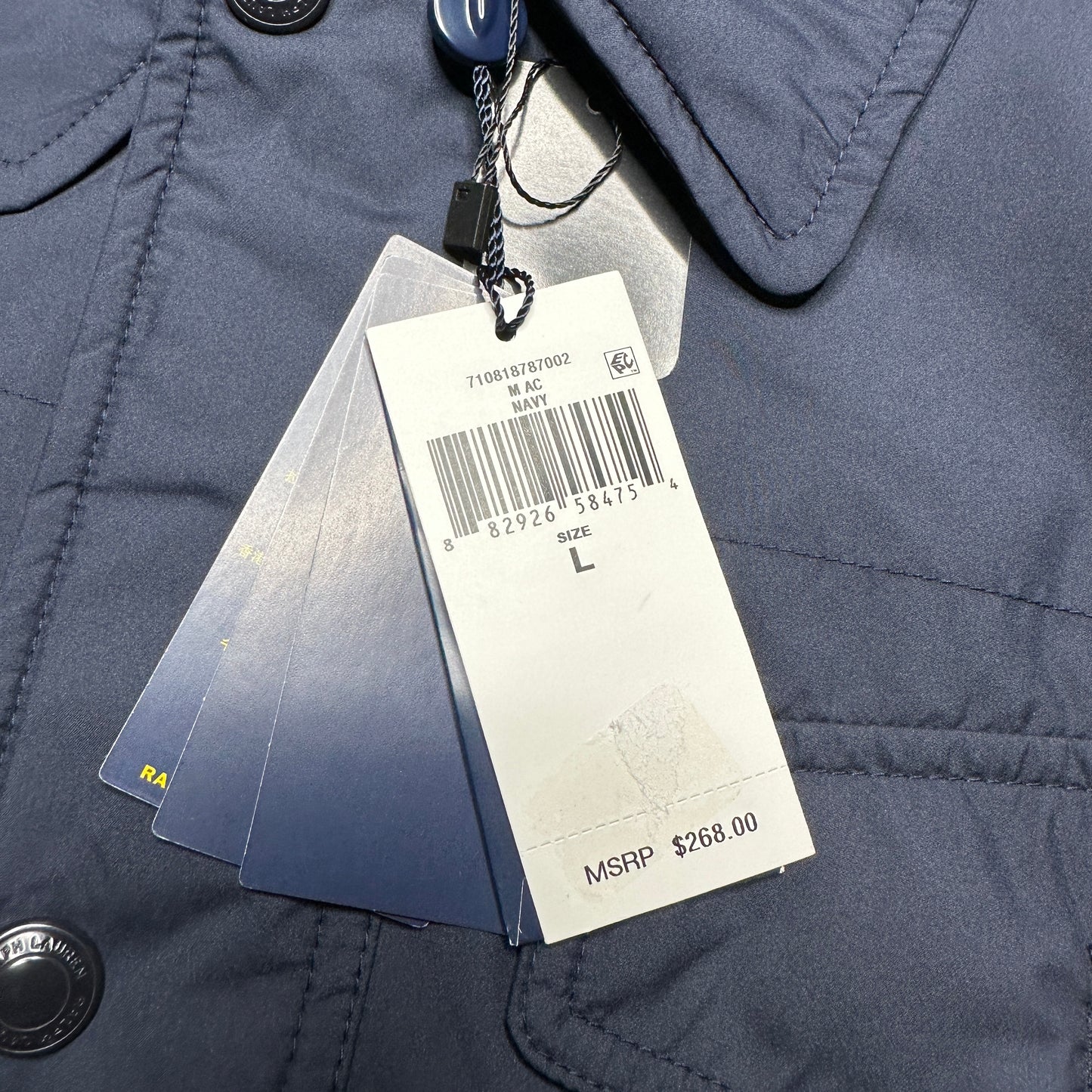 Ralph Lauren Oxford Troops Four-Pocket Jacket Navy Large 710818787002