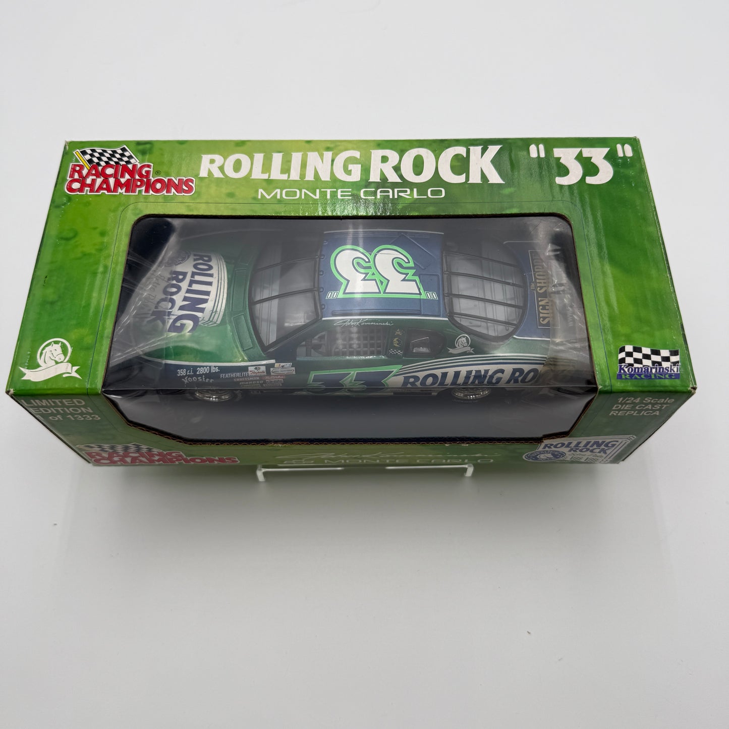 Action Racing 2002 Rolling Rock Light John Kamarinski #33 1:24 Monte Carlo Stock Car - Limited Edition