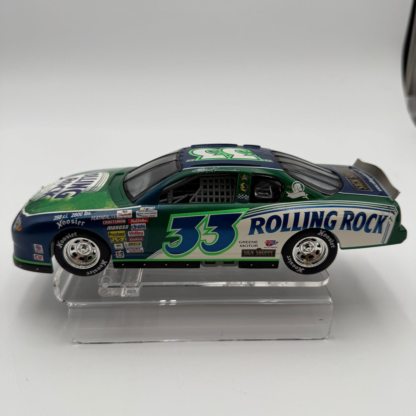 Action Racing 2002 Rolling Rock Light John Kamarinski #33 1:24 Monte Carlo Stock Car - Limited Edition