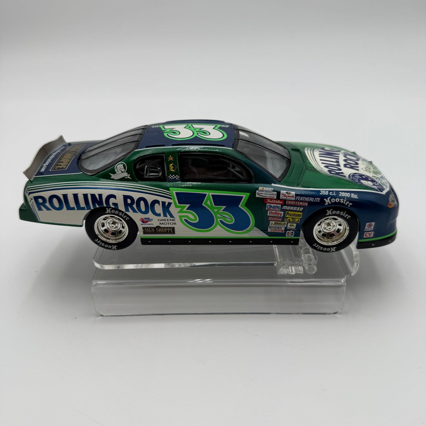 Action Racing 2002 Rolling Rock Light John Kamarinski #33 1:24 Monte Carlo Stock Car - Limited Edition