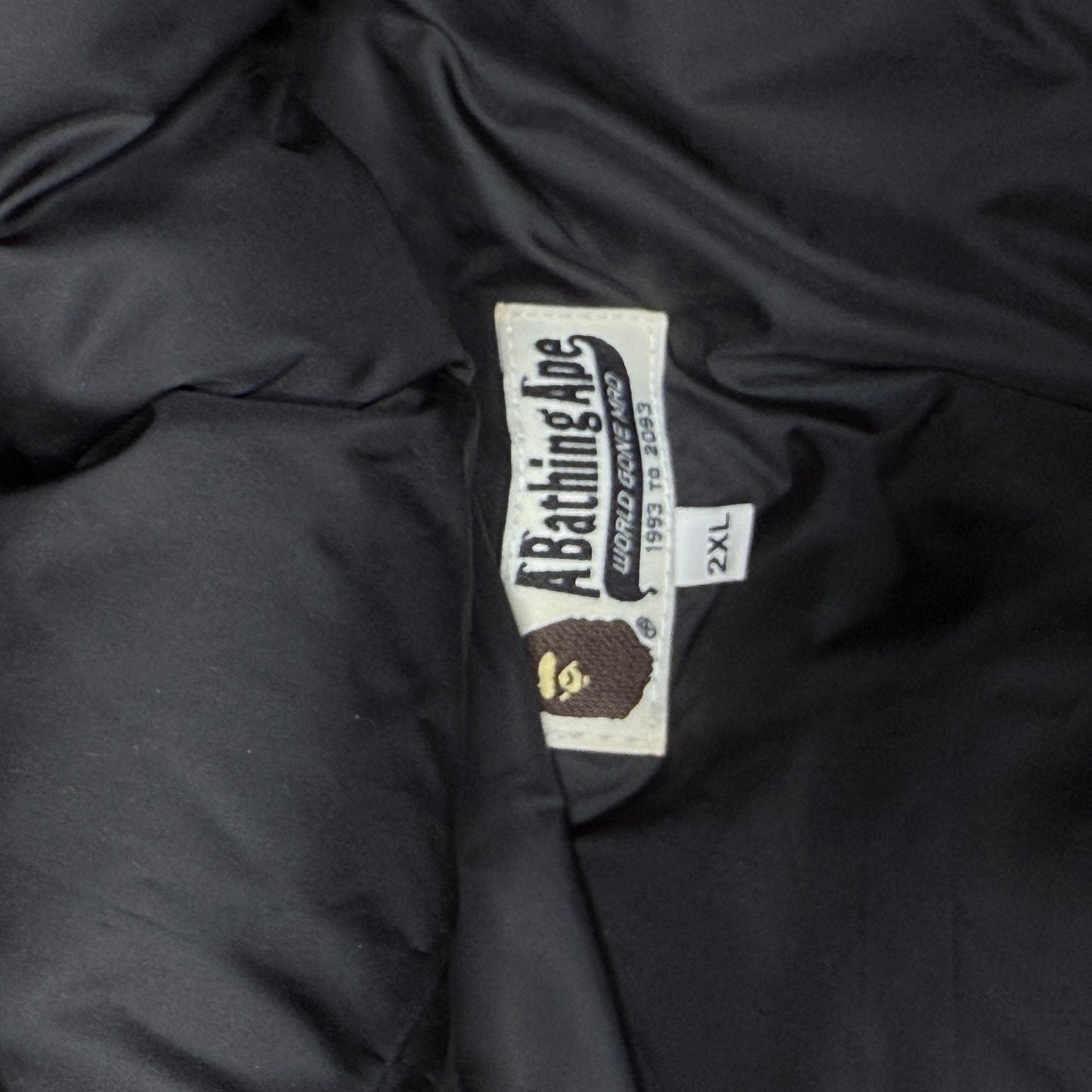 Rare Bape Shark Down Blue Camo A Bathing Ape Jacket 2XL