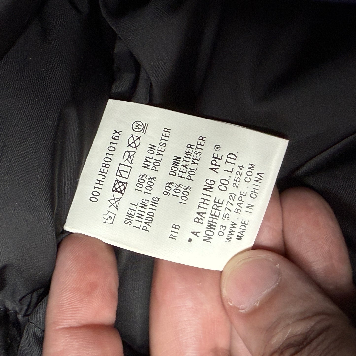 Rare Bape Shark Down Blue Camo A Bathing Ape Jacket 2XL