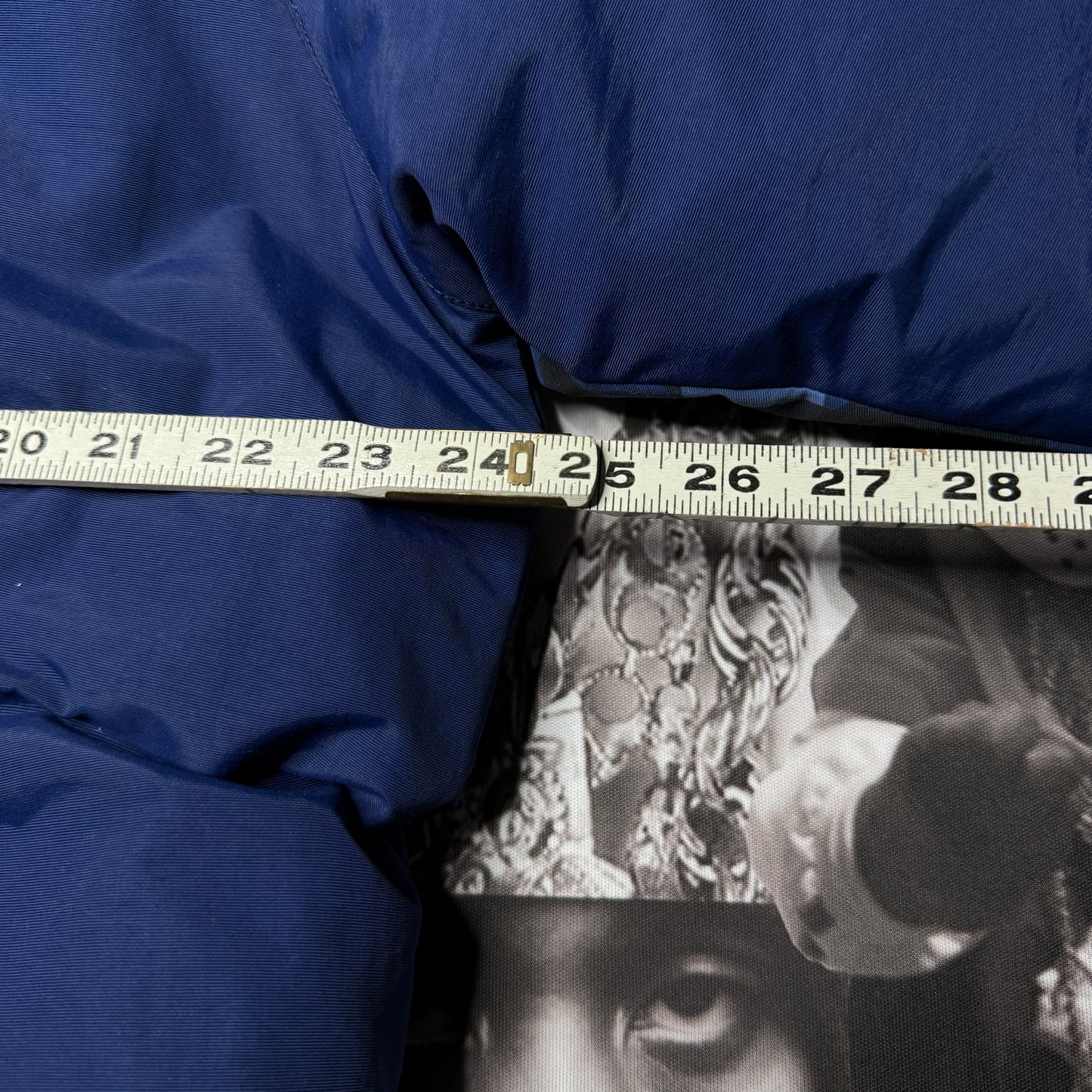 Rare Bape Shark Down Blue Camo A Bathing Ape Jacket 2XL