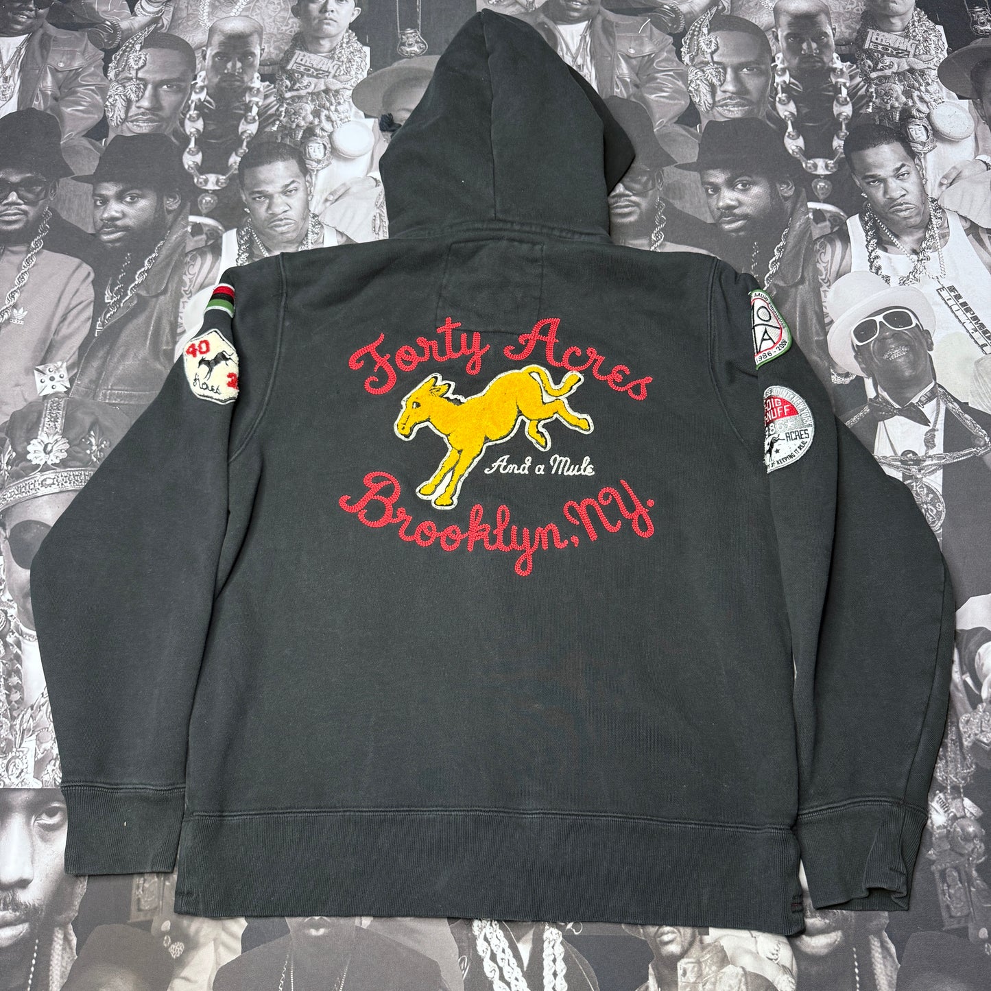 Rare Vintage Ecko Spike Lee 40 Acres & A Mule Zip Up Hoodie sz Large