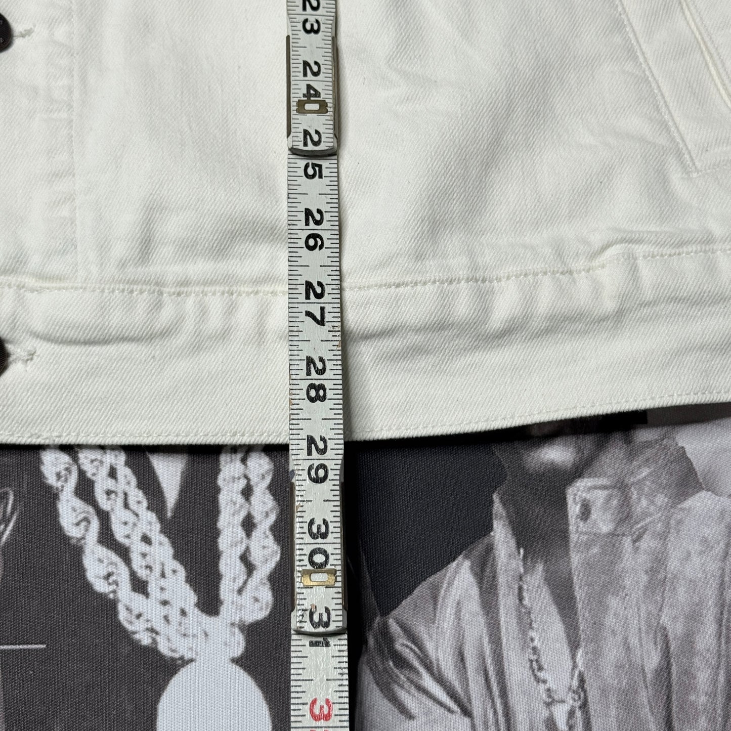 Read***Banana Republic Men's Denim Trucker Jacket Sz X-Large Eggshell