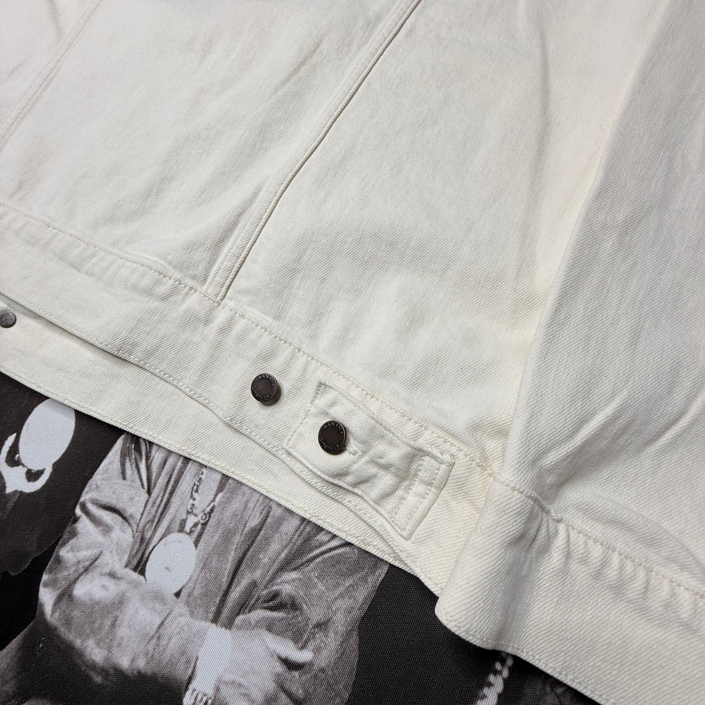 Read***Banana Republic Men's Denim Trucker Jacket Sz X-Large Eggshell