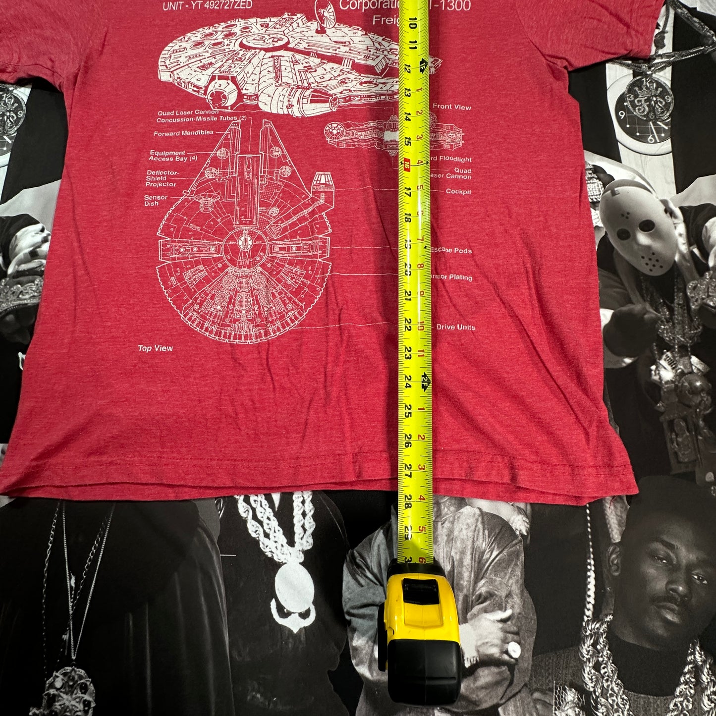 Retro Star Wars Millenium Falcon Tee Size Large