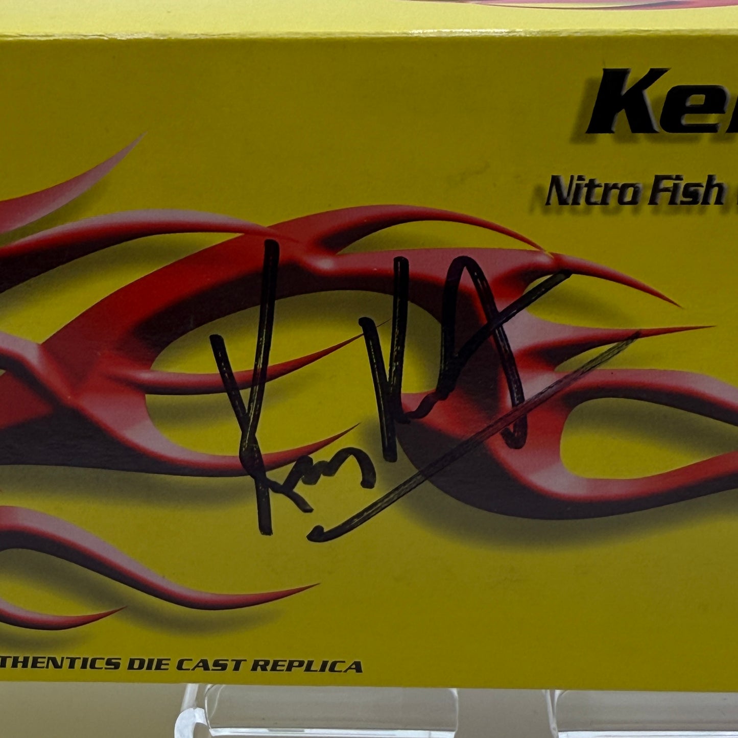 SIGNED 2X Kenny Koretsky Nitro Fish 2005 Dodge Stratus 1:24 Diecast - Action Racing