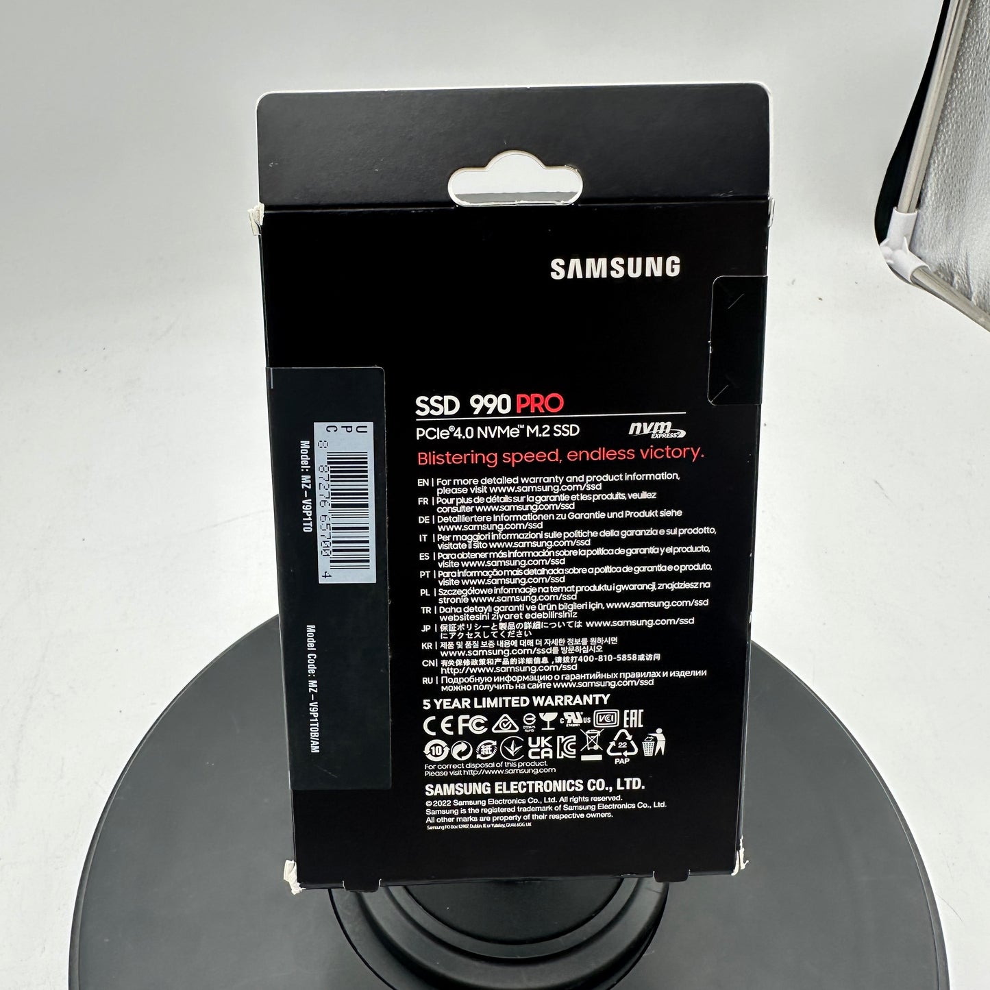 Samsung 990 PRO 1TB Internal NVMe SSD PCIe Gen 4x4, Black
