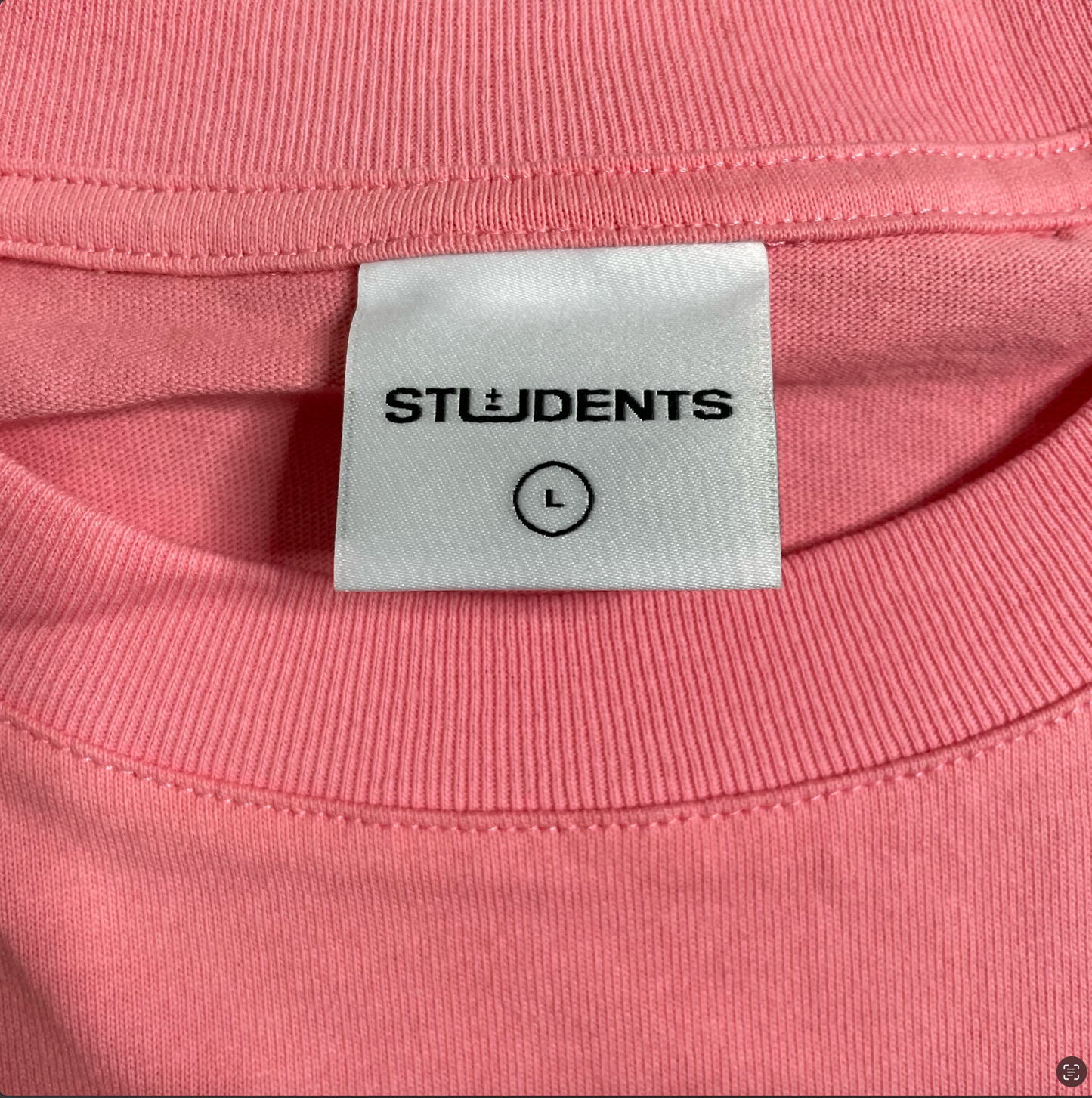Students Undulations L/S T-shirt Salmon