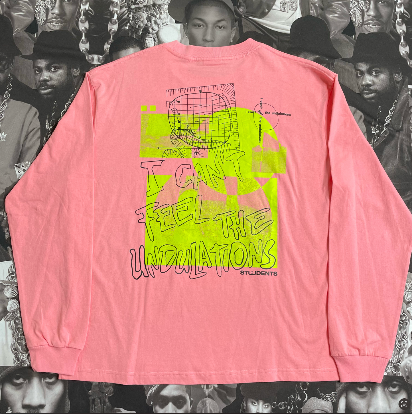 Students Undulations L/S T-shirt Salmon