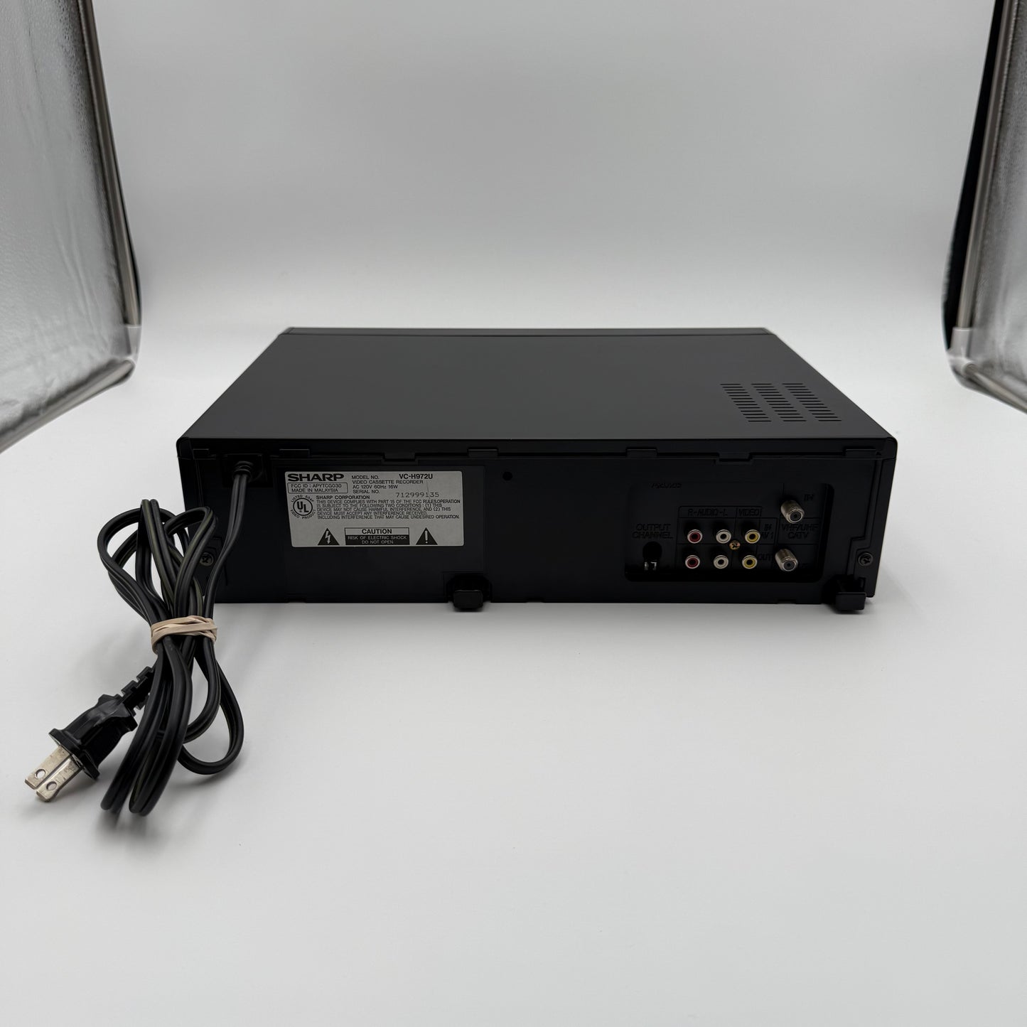 Sharp VC-H972 VCR Player Black, Excellent Condition, Tested and Working