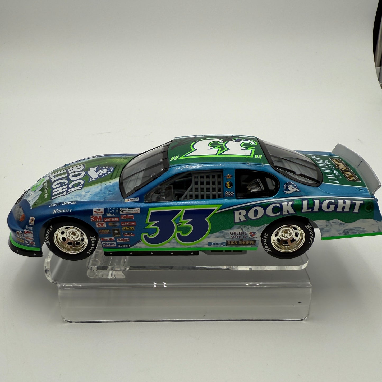 Action Racing Signed Rare Rolling Rock Light John Kamarinski #33 1 of 1,033 Monte Carlo Stock Car Collectible