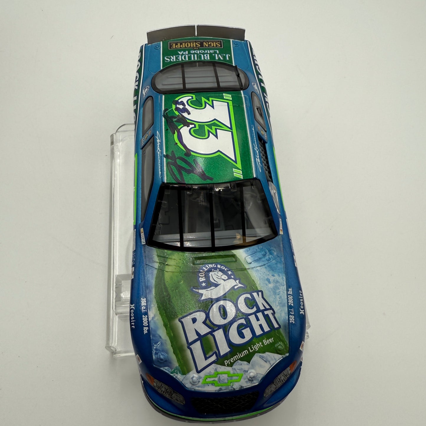 Action Racing Signed Rare Rolling Rock Light John Kamarinski #33 1 of 1,033 Monte Carlo Stock Car Collectible