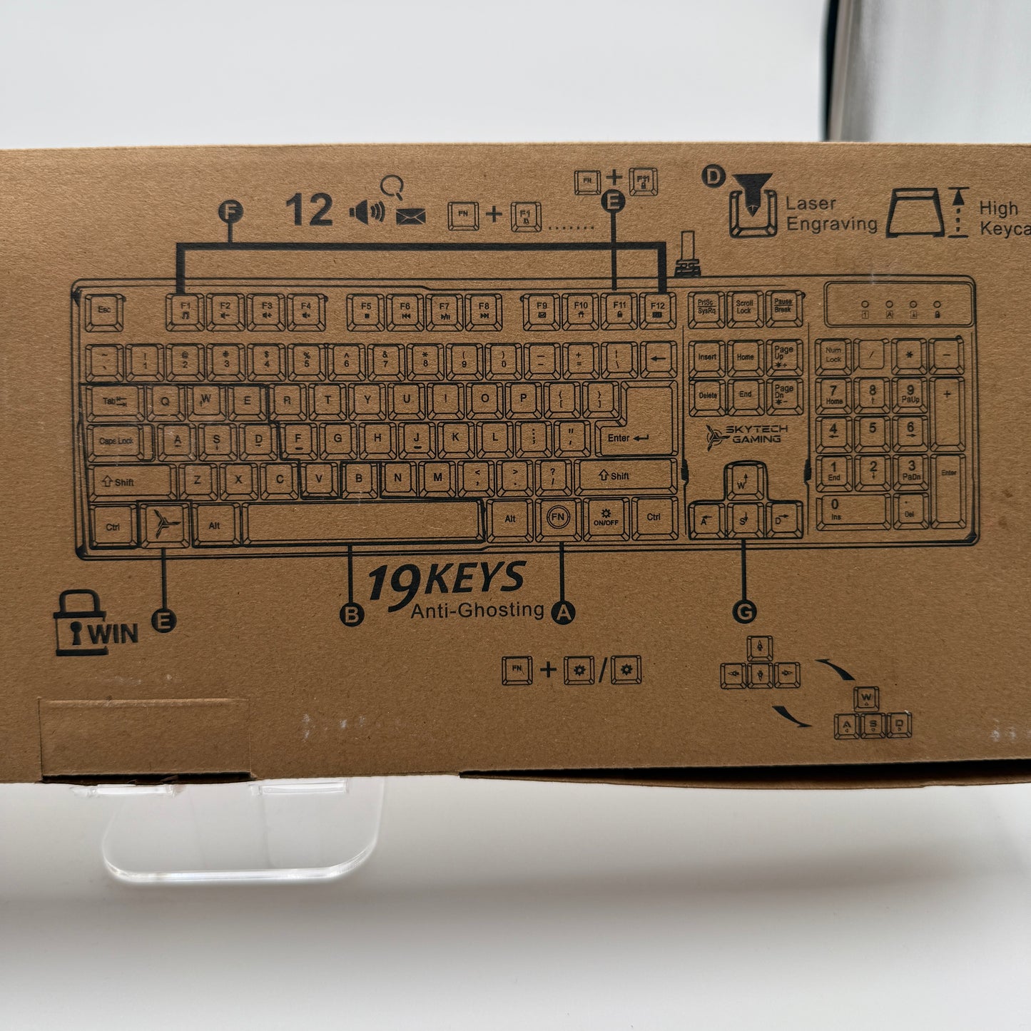 SkyTech Gaming K-1000 RGB Mechanical Keyboard - New Open Box - Black