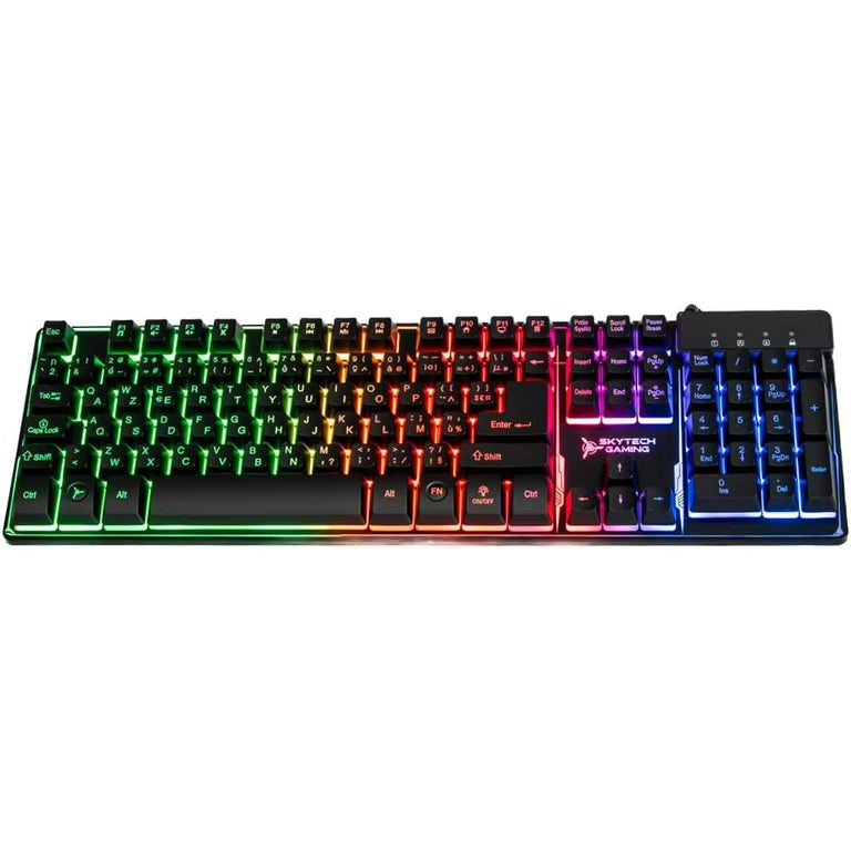 SkyTech Gaming K-1000 RGB Mechanical Keyboard - New Open Box - Black