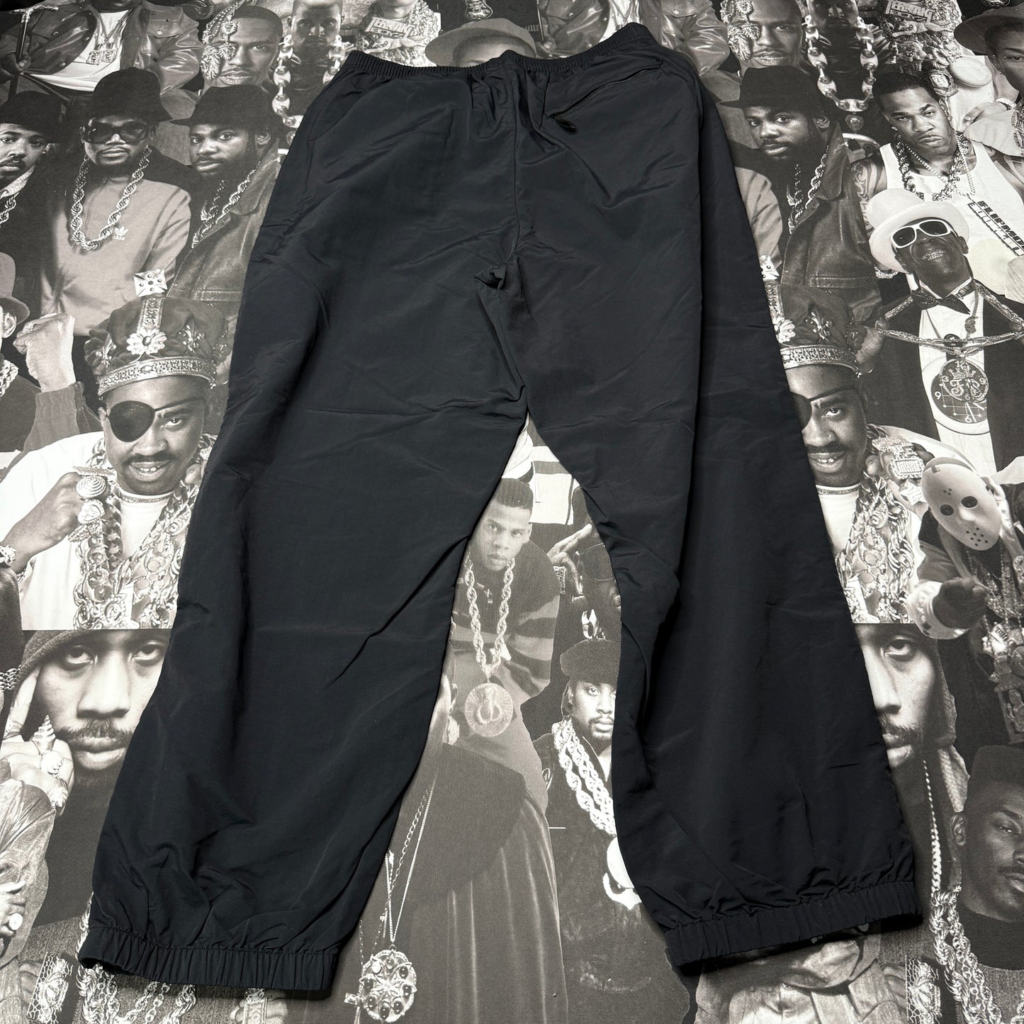 Supreme Full Zip Baggy Warm Up Pant Nylon Black sz XL