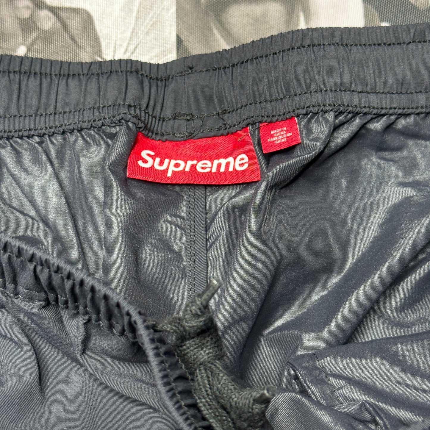 Supreme Full Zip Baggy Warm Up Pant Nylon Black sz XL