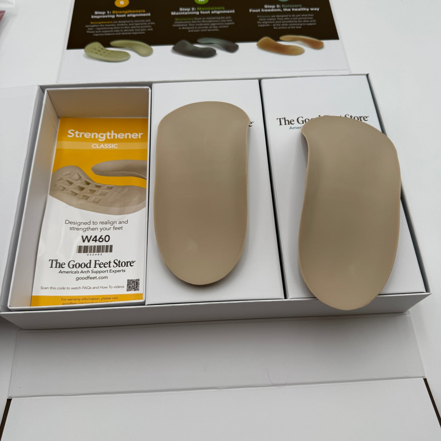 The Good Feet Store 3 Step System-Complete Set Strengthener W460 Maintainer 360 Relaxer 39
