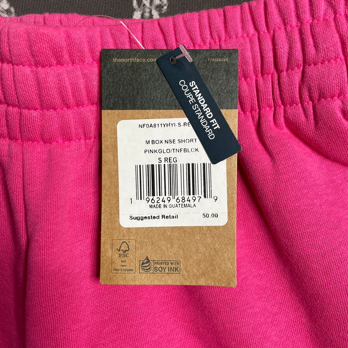 The North Face M Box NSE Short Pink Glow/Black NF0A811YHYI