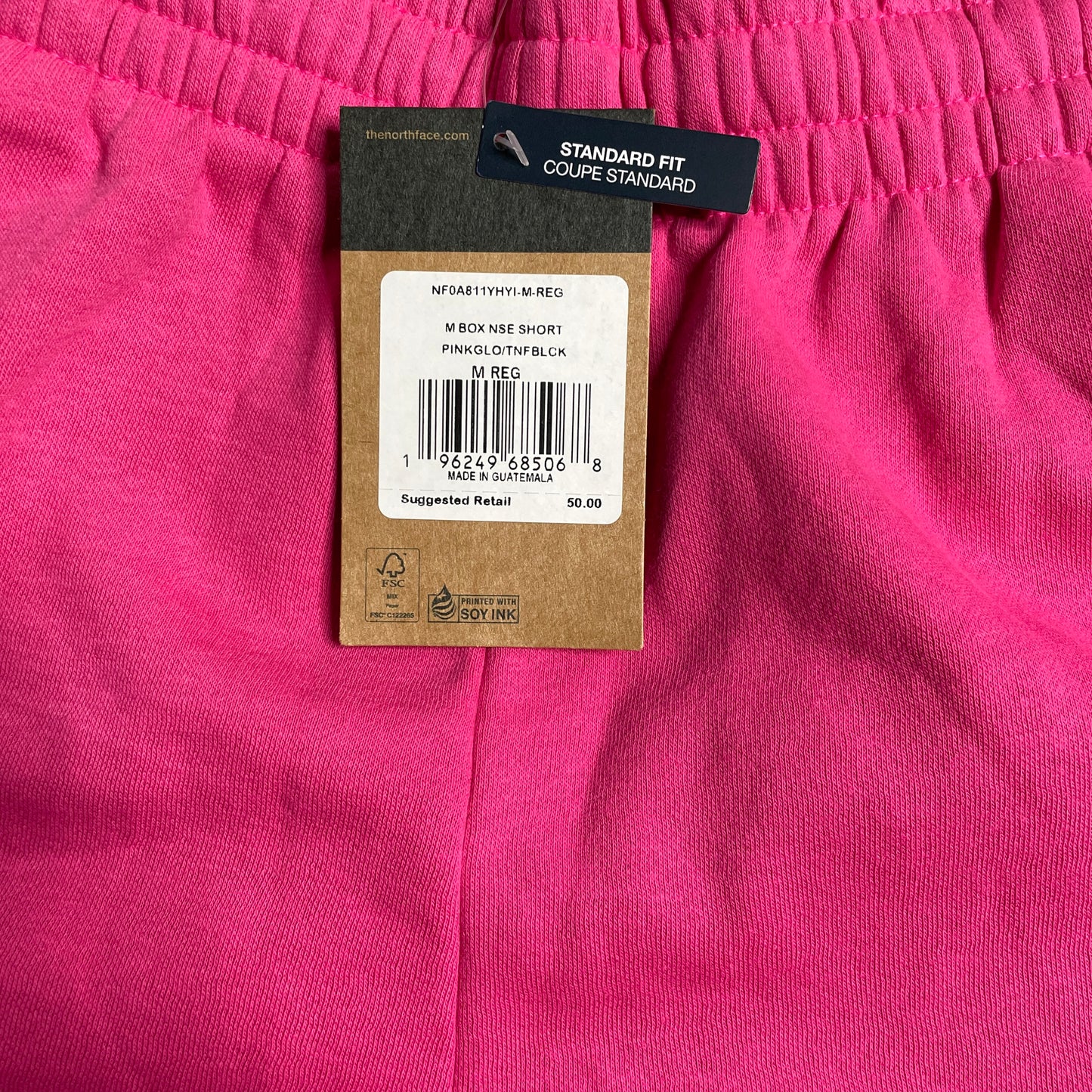 The North Face M Box NSE Short Pink Glow/Black NF0A811YHYI