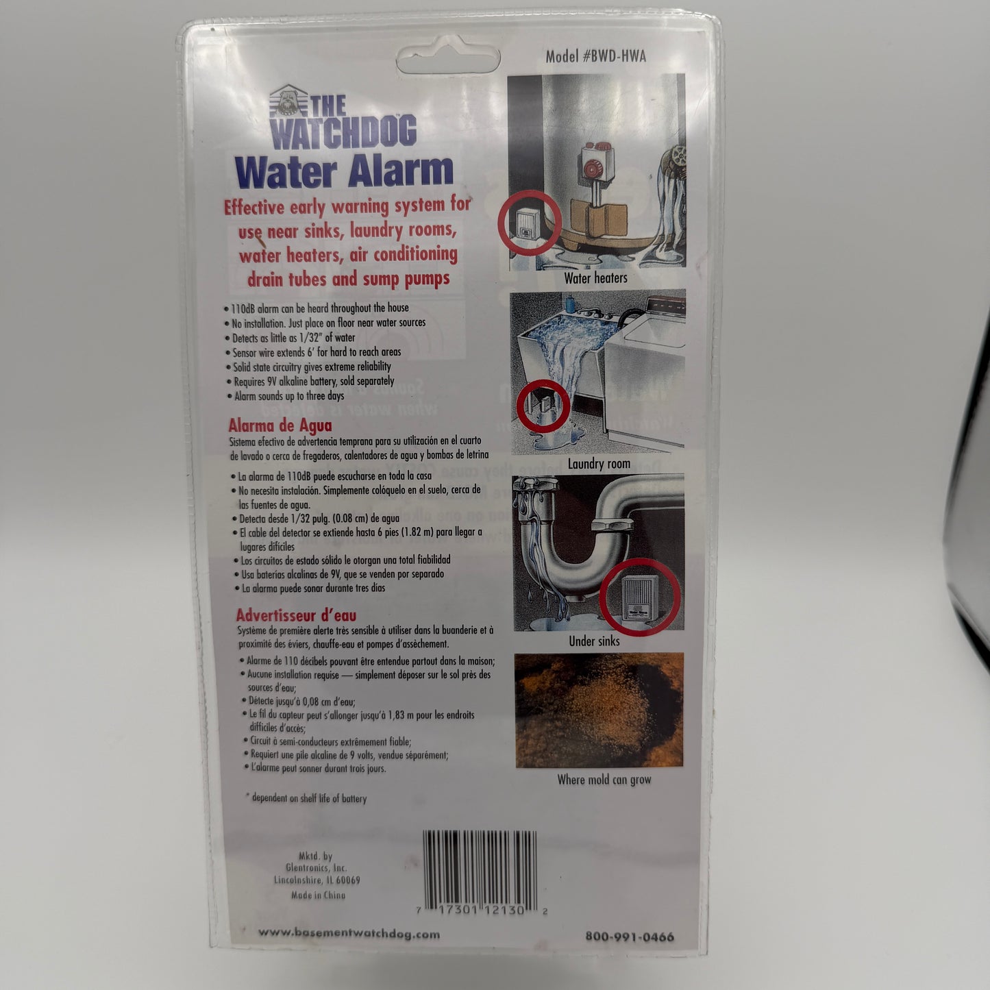 The WatchDog Water Alarm Home Goods White New In Box