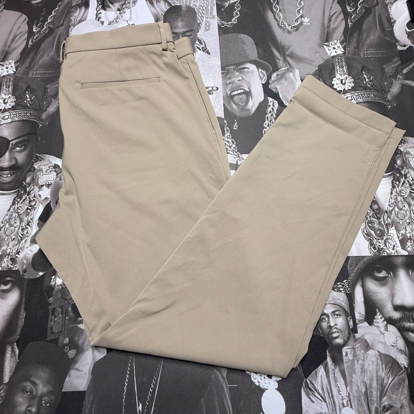 Theory Mens Hayden Rinsed Writer Stretch Cotton Pants Bark SZ 38