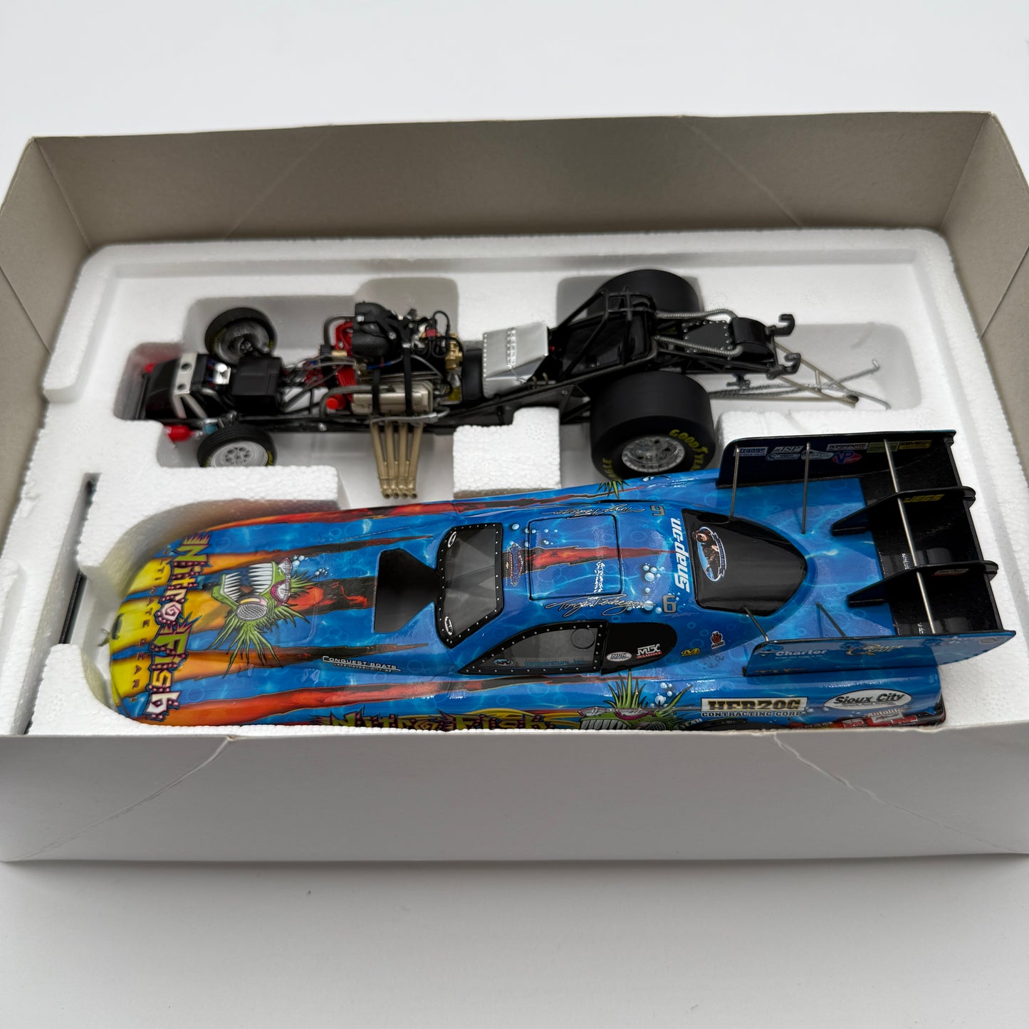 Action Racing Tony Pedregon Nitro Fish 2010 Chevy Funny Car 1 of 451 1:24 Diecast Limited