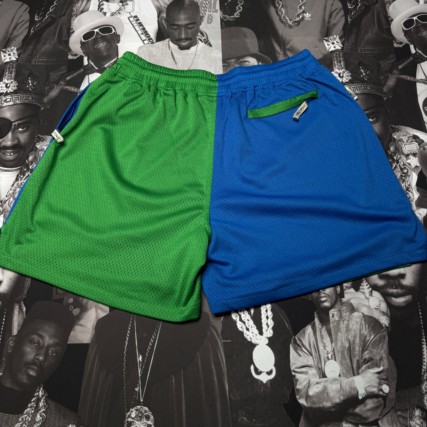 Trophy Hunting Color Block Mesh Shorts sz XL
