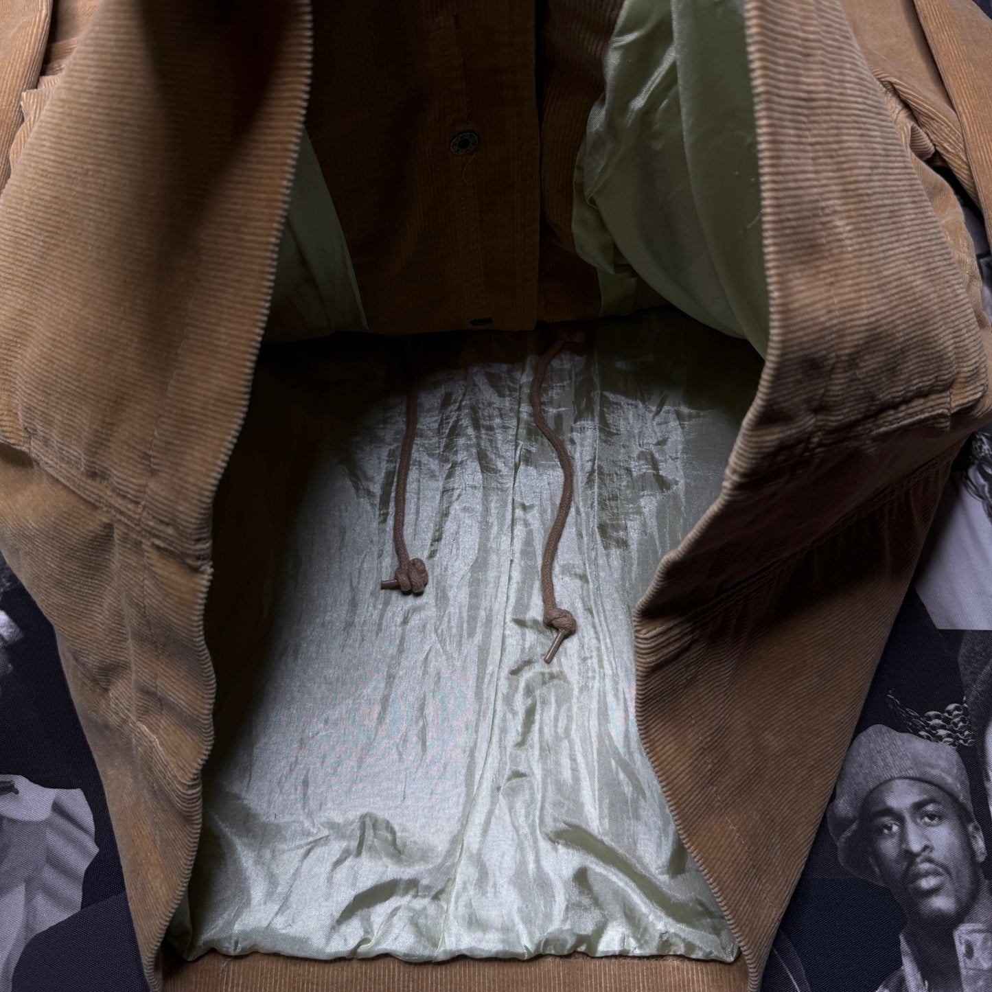Twelve Bar Co Corduroy Military Jacket XXL Light Brown