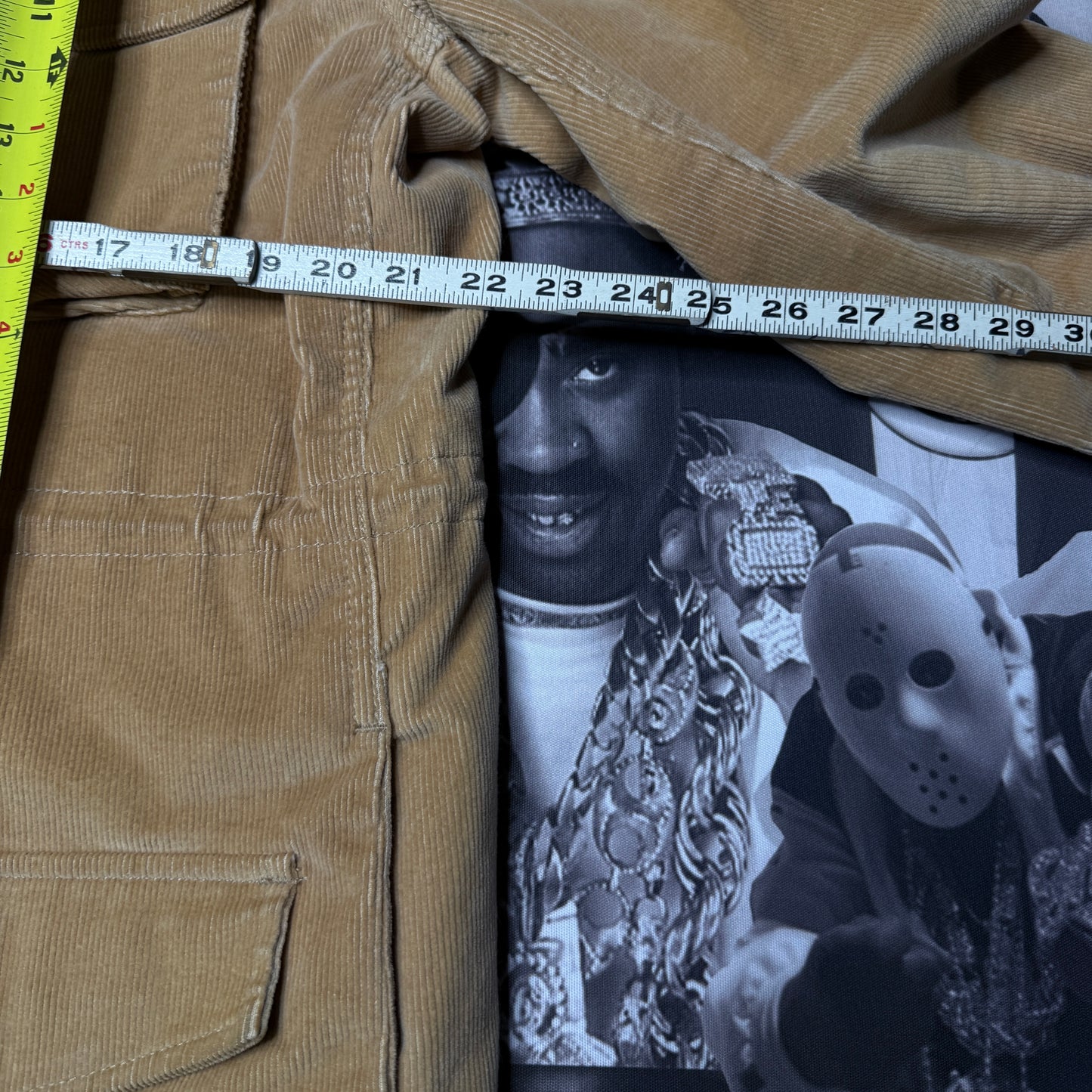 Twelve Bar Co Corduroy Military Jacket XXL Light Brown