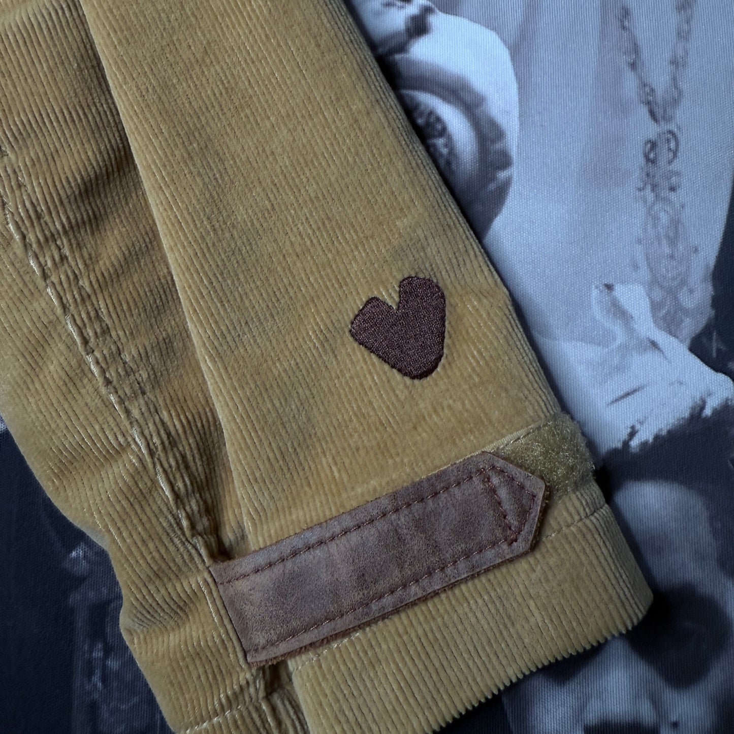Twelve Bar Co Corduroy Military Jacket XXL Light Brown