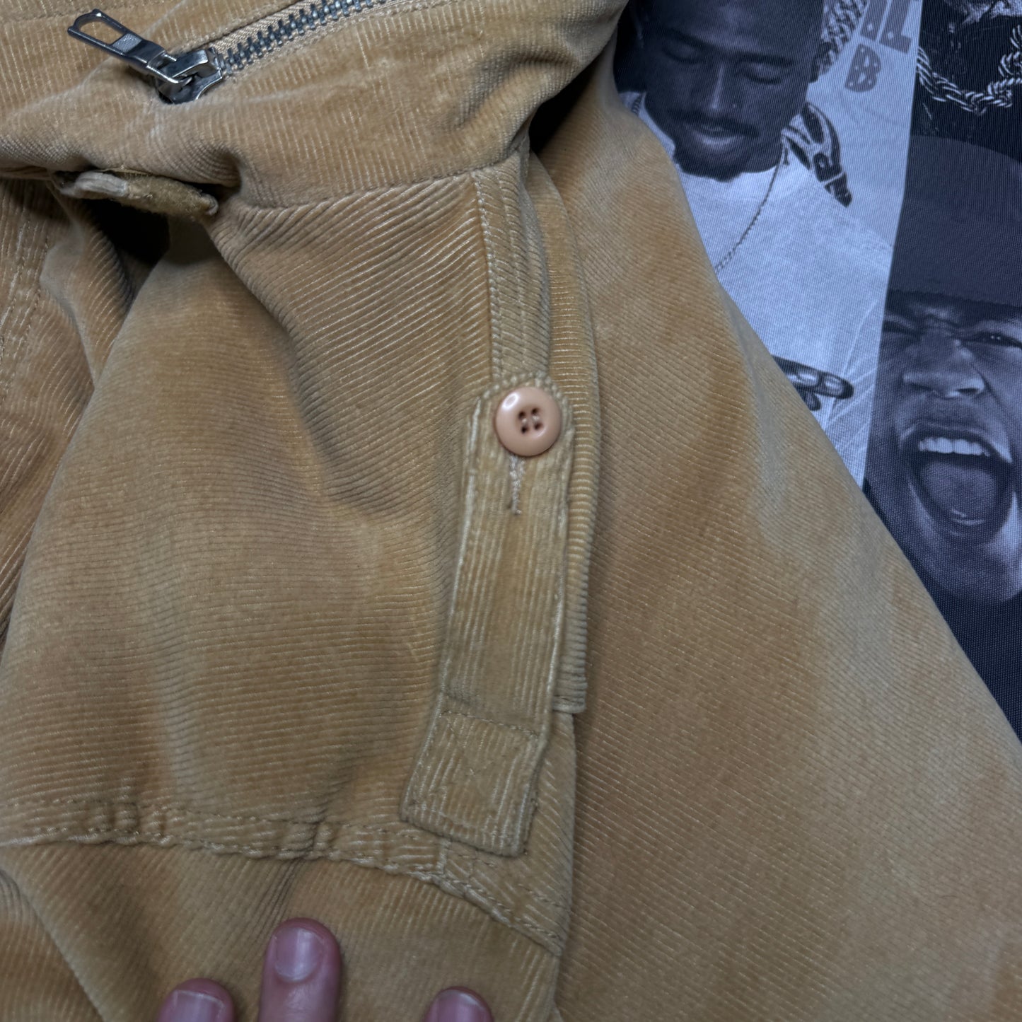 Twelve Bar Co Corduroy Military Jacket XXL Light Brown