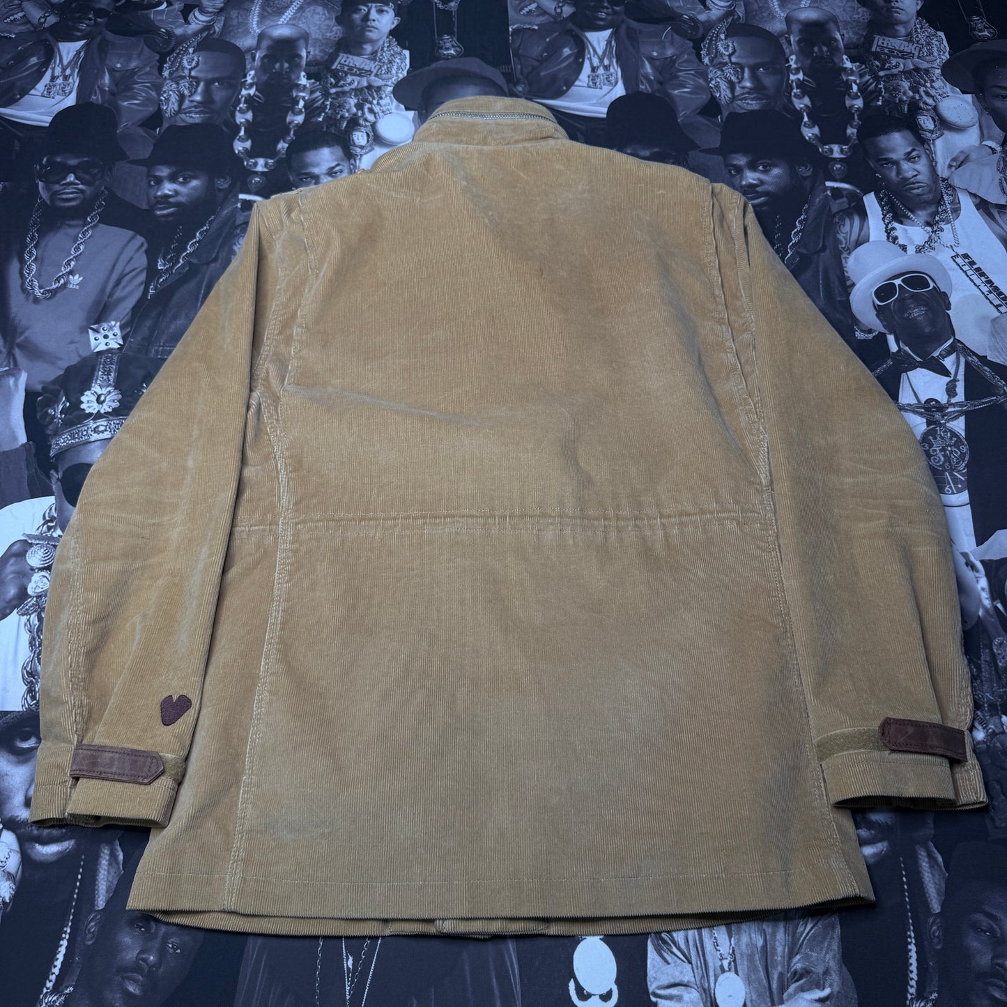 Twelve Bar Co Corduroy Military Jacket XXL Light Brown